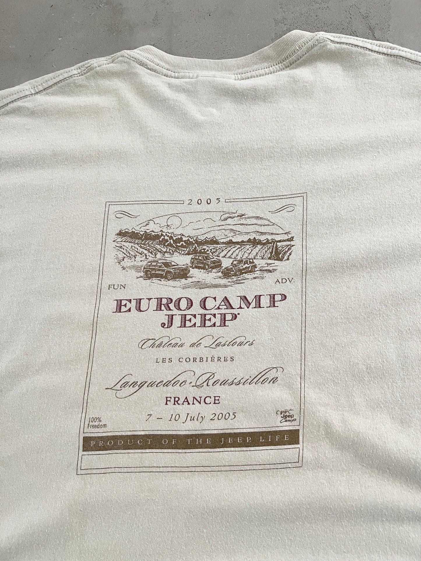 CREME JEEP FRANCE TEE - 2005 - L