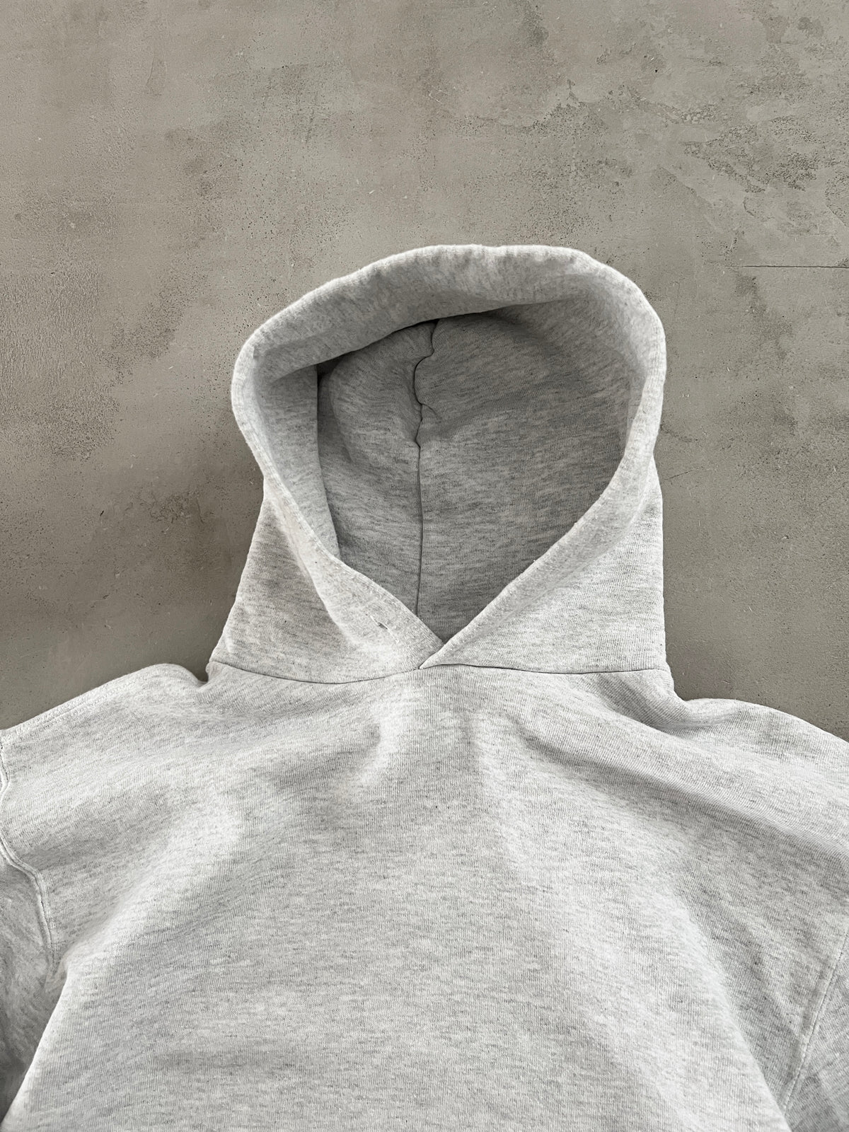 GREY RUSSELL HOODIE - 1990S - M