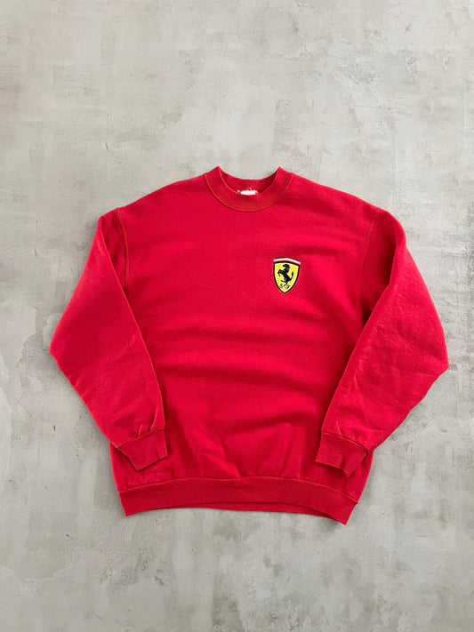 RED FERRARI SWEATER - 1990S - L/M