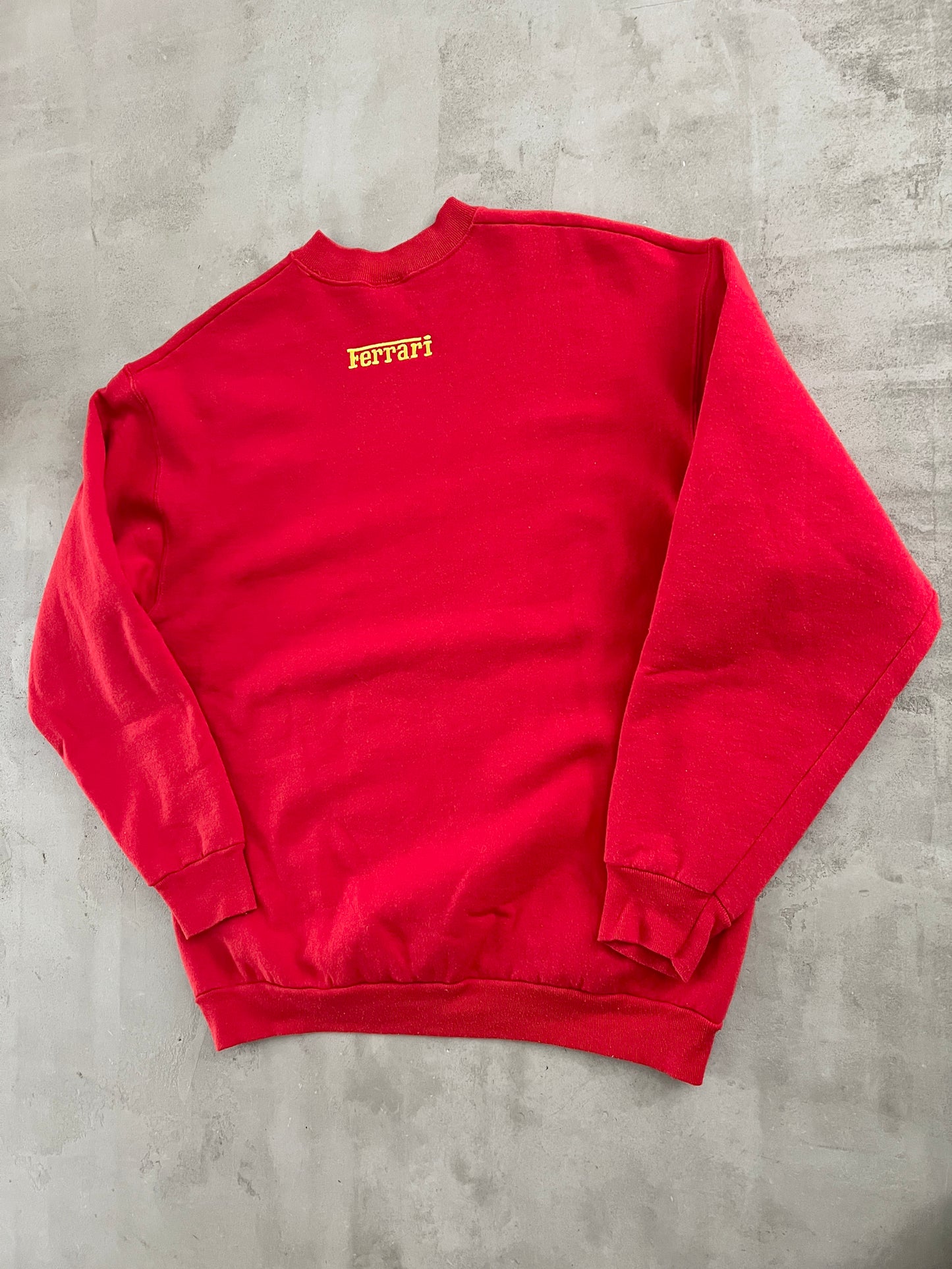 RED FERRARI SWEATER - 1990S - L/M