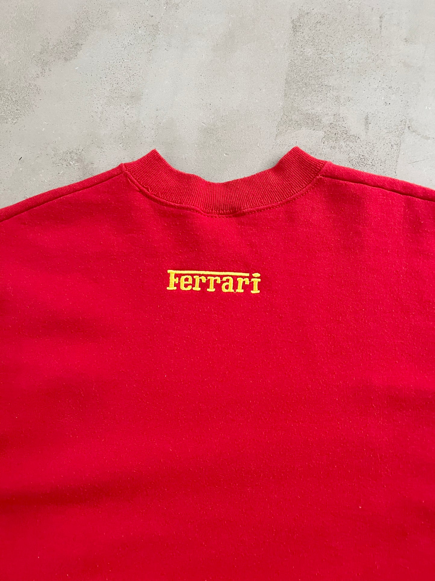 RED FERRARI SWEATER - 1990S - L/M