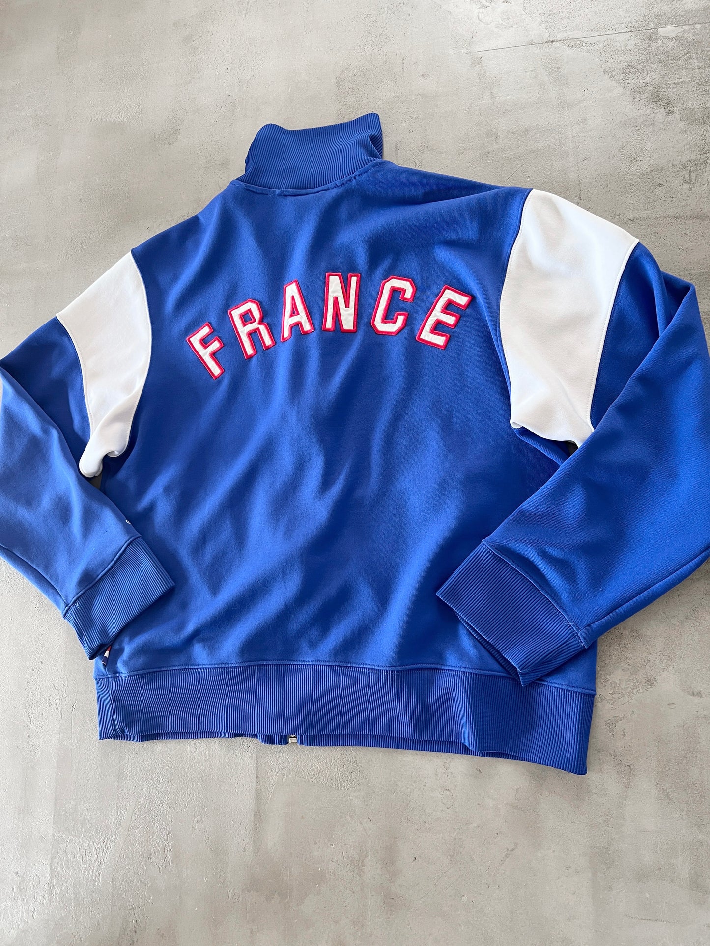 BLUE FRANCE ADIDAS JACKET - 2000S - L