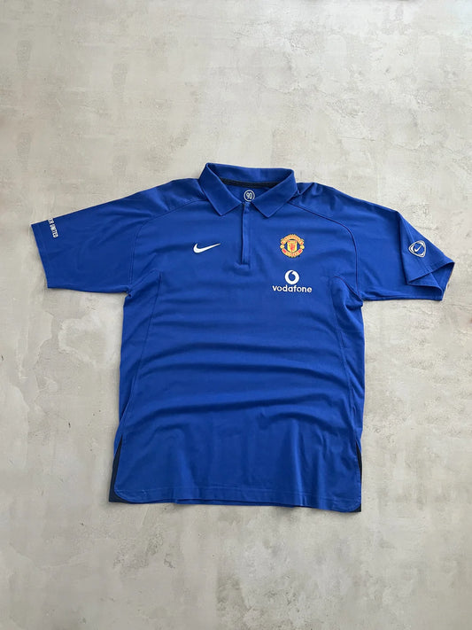 BLUE MANCHESTER UNITED NIKE POLO - 2000S - XL