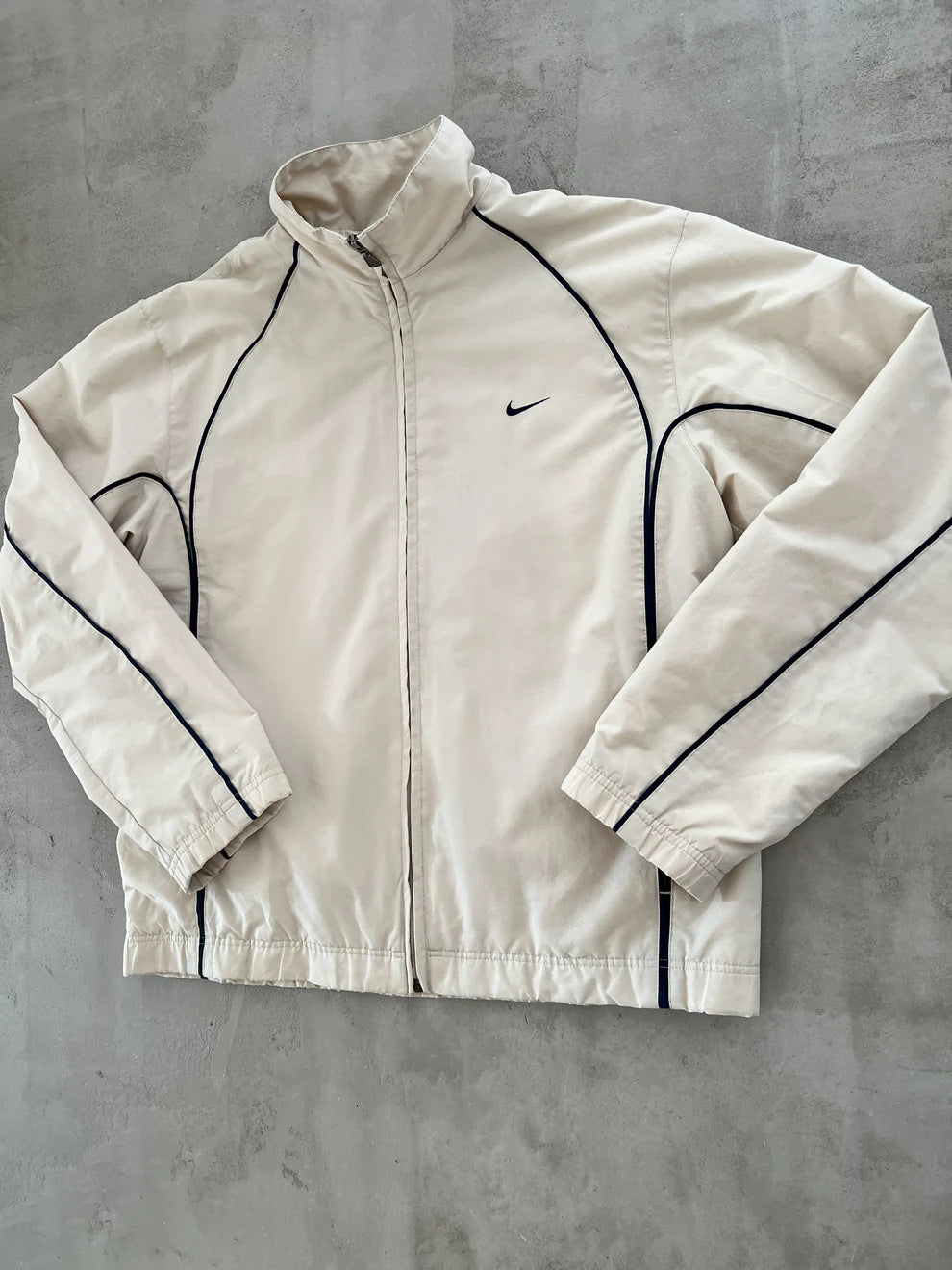 CREME NIKE TRACK JACKET - 2000S - M