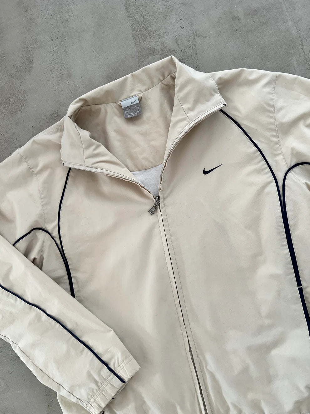 CREME NIKE TRACK JACKET - 2000S - M