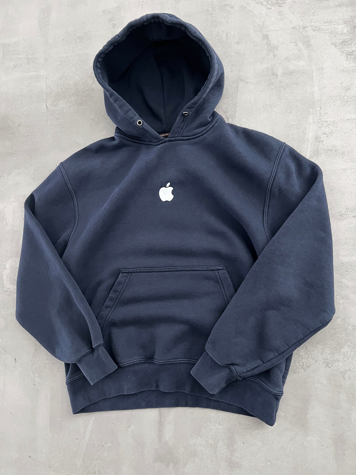 NAVY APPLE PROMO HOODIE - 1990S - M/S