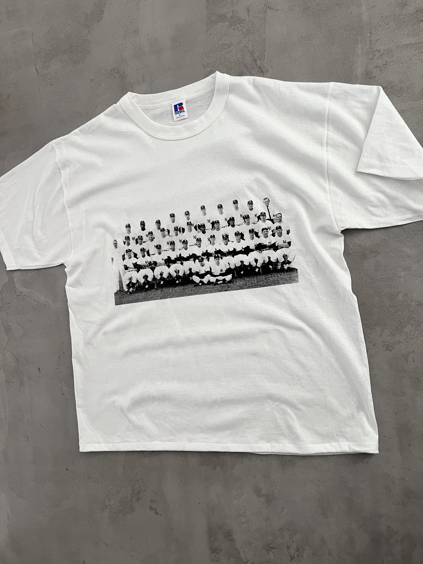 WHITE YANKEES RUSSELL TEE - 2000S - L