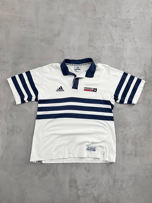 WHITE/NAVY FRANCE WORLD CUP POLO - 1998 - L/M