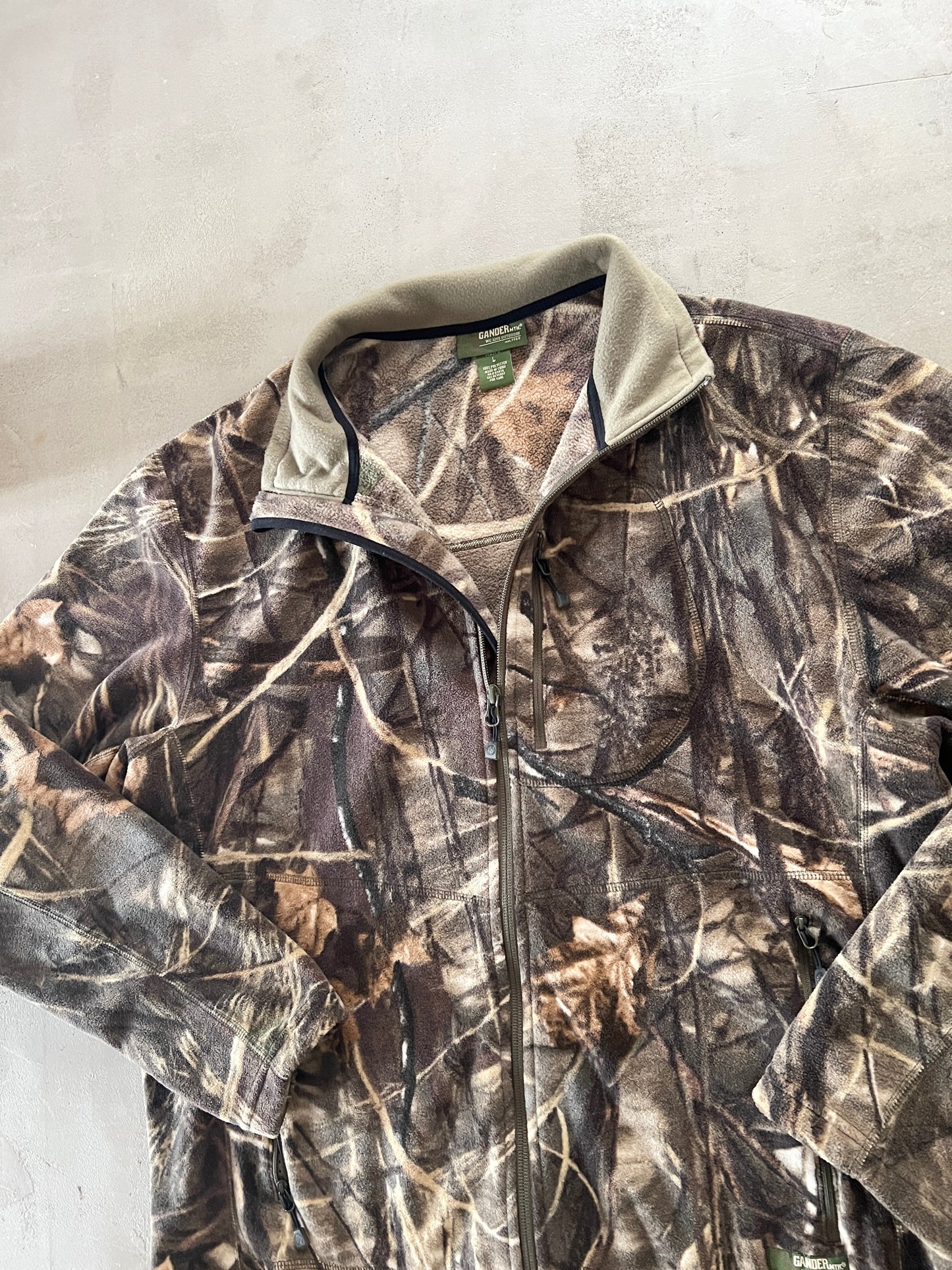 CAMO FLEECE JACKET - 2000S - XL
