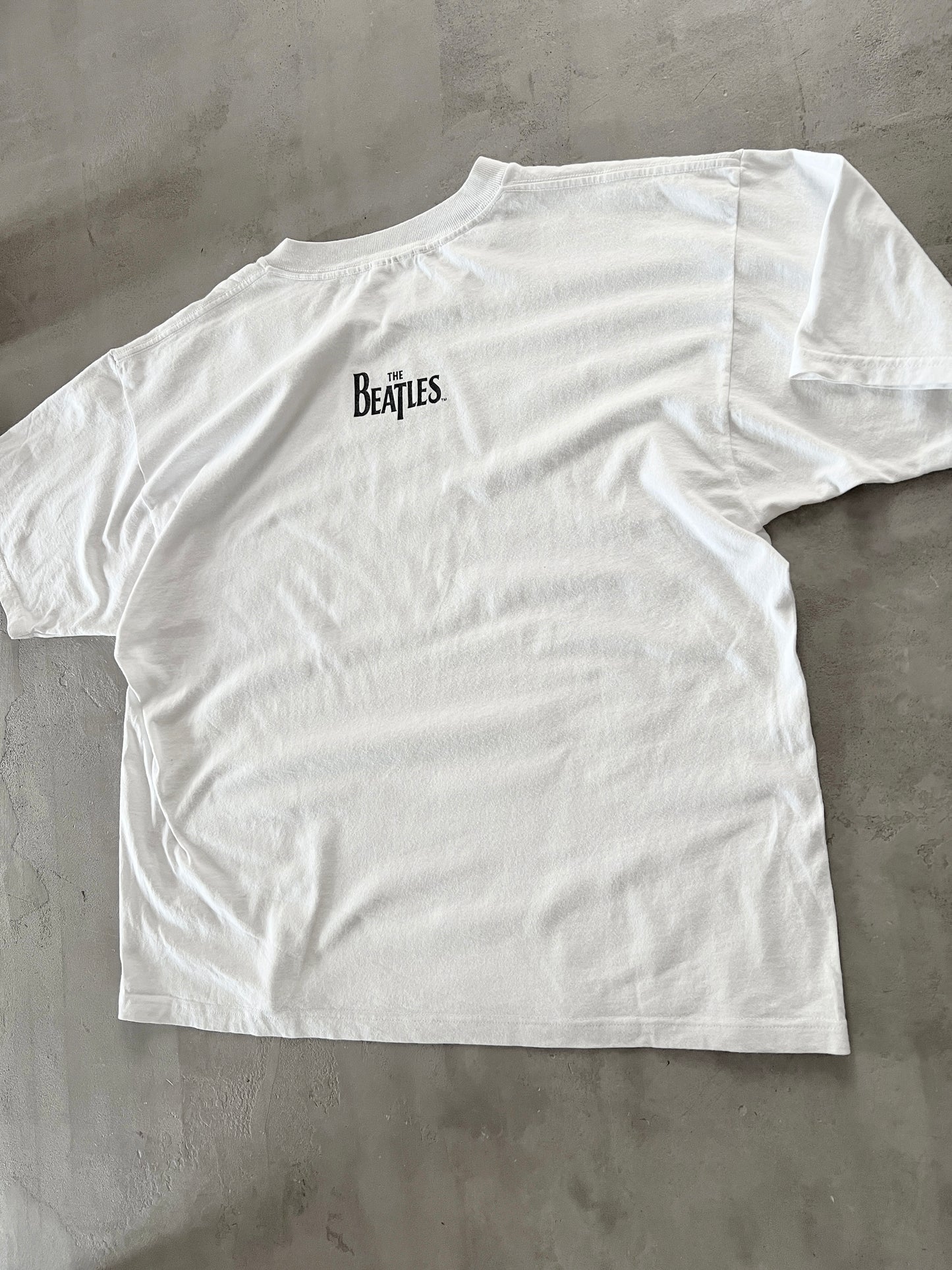 WHITE THE BEATLES TEE - 1990S - L