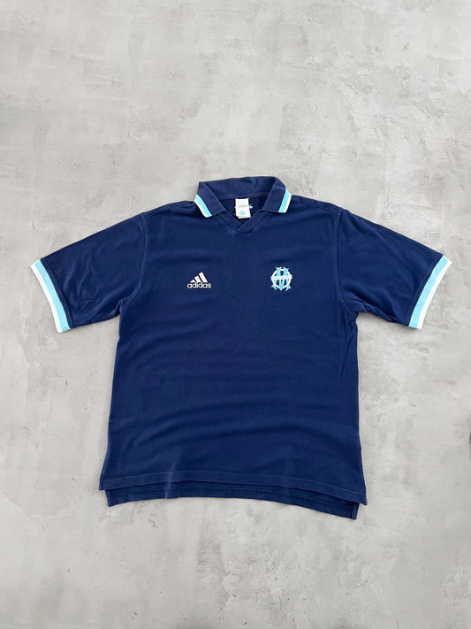 NAVY MARSEILLE POLO - 2000S - M/L