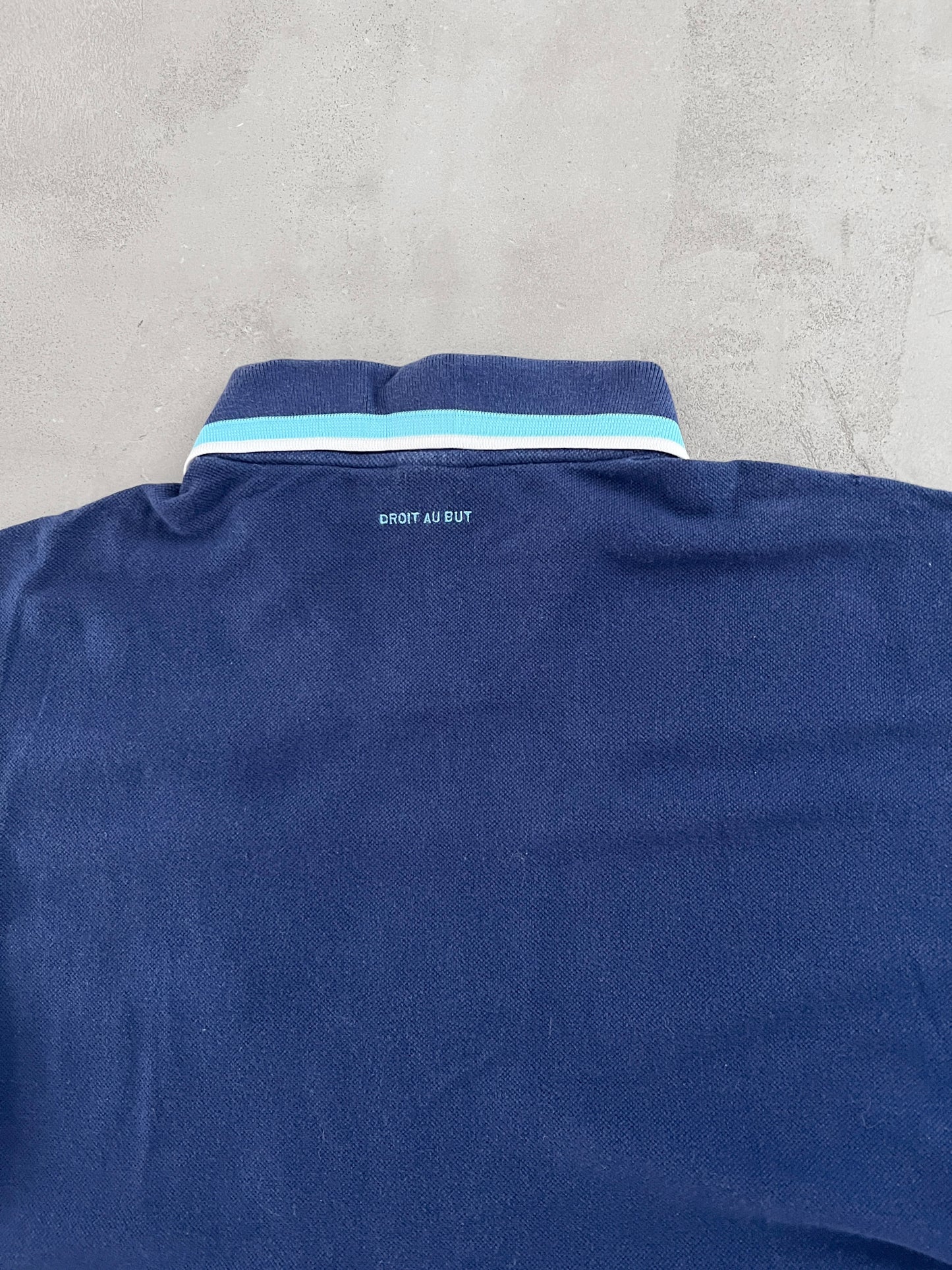 NAVY MARSEILLE POLO - 2000S - M/L