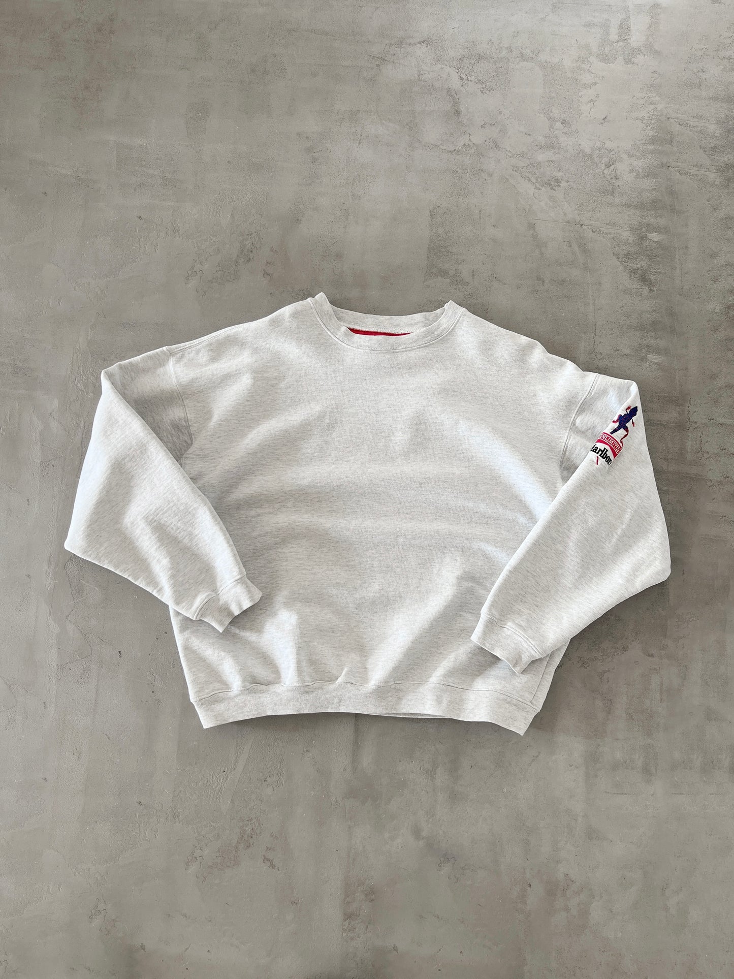 GREY MARLBORO RACING SWEATER - 1990S - M