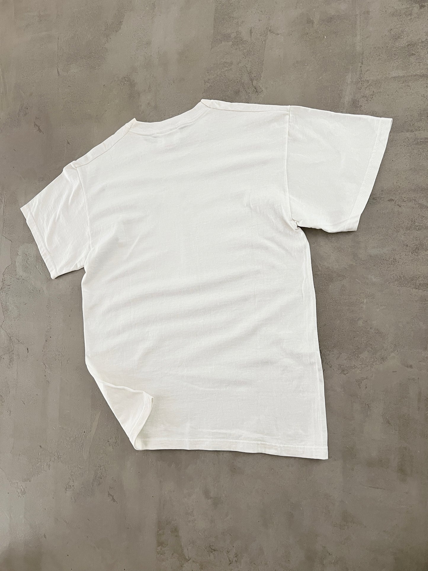 WHITE HOMER SIMPSON TEE - 2000S - M