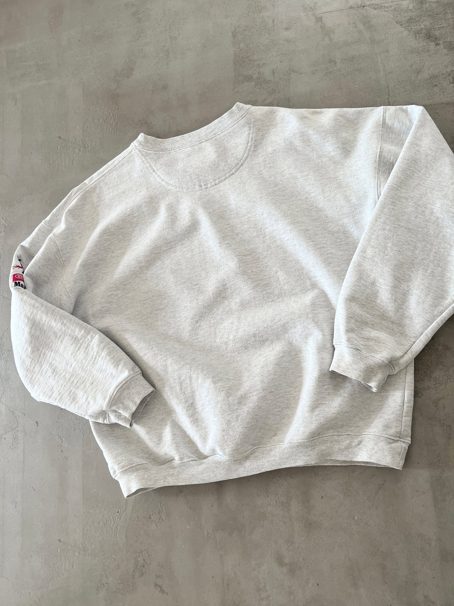 GREY MARLBORO RACING SWEATER - 1990S - M