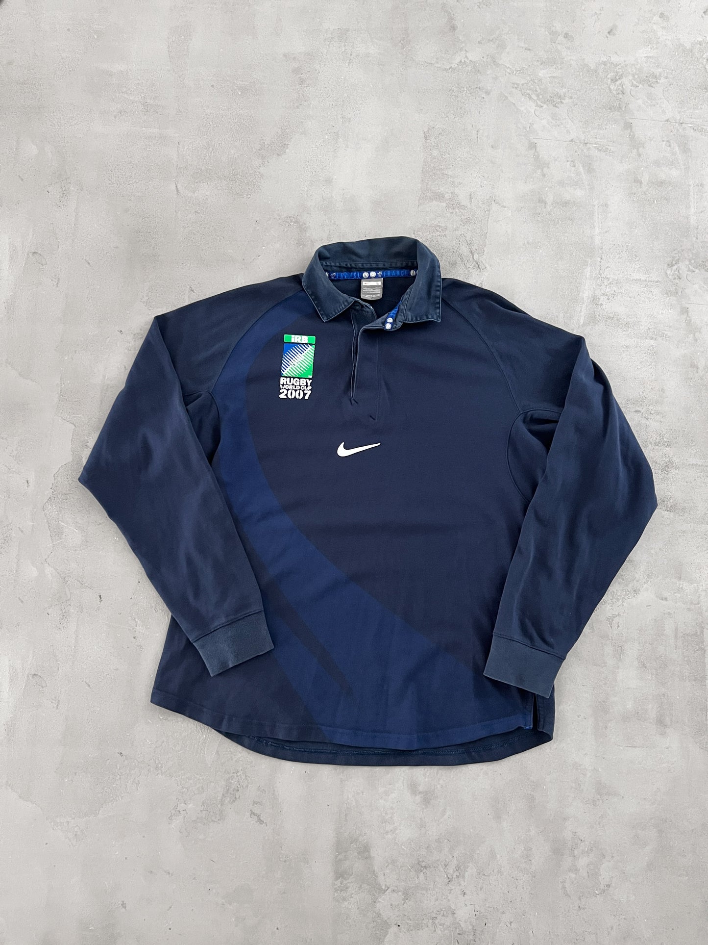 NAVY RUGBY NIKE LONGSLEEVE - 2000S