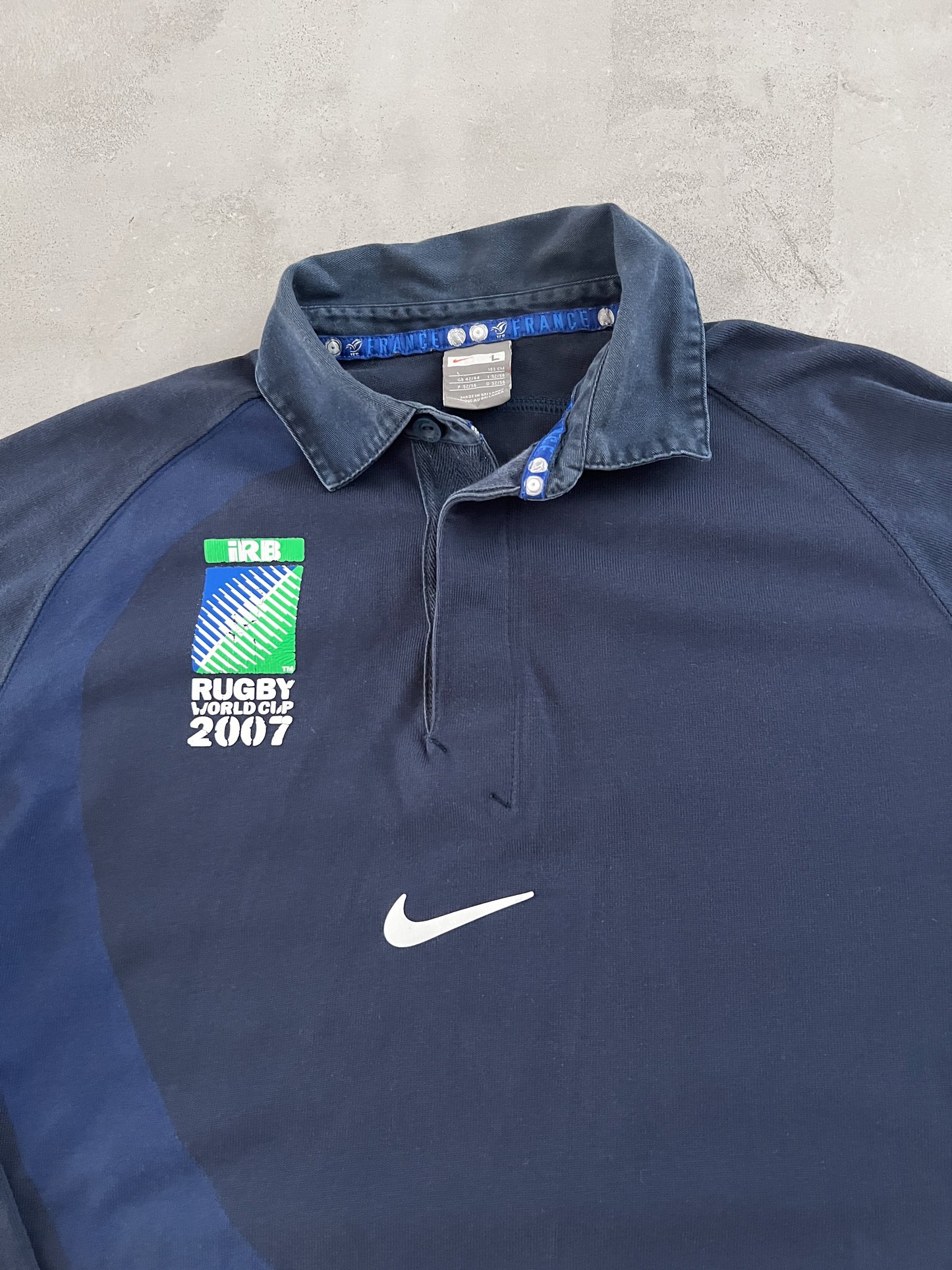 NAVY RUGBY NIKE LONGSLEEVE - 2000S