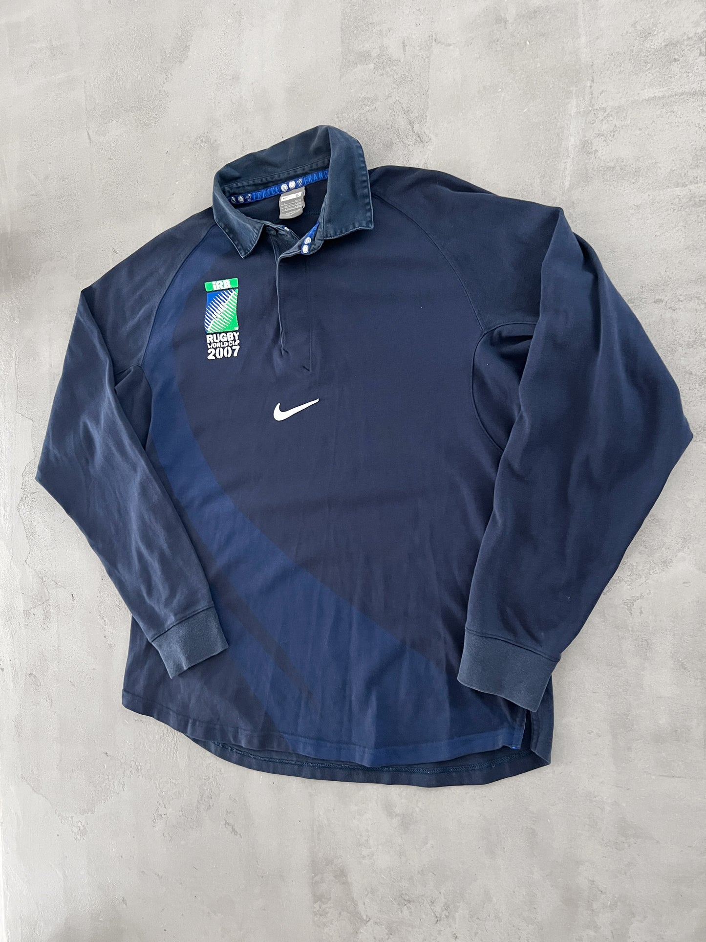 NAVY RUGBY NIKE LONGSLEEVE - 2000S