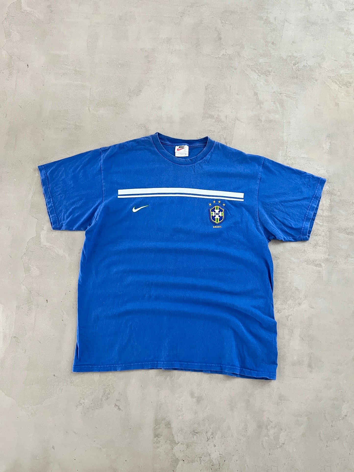 BLUE BRAZIL NIKE TEE - 2000S - XL