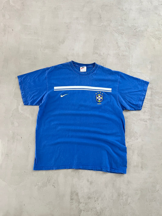 BLUE BRAZIL NIKE TEE - 2000S - XL
