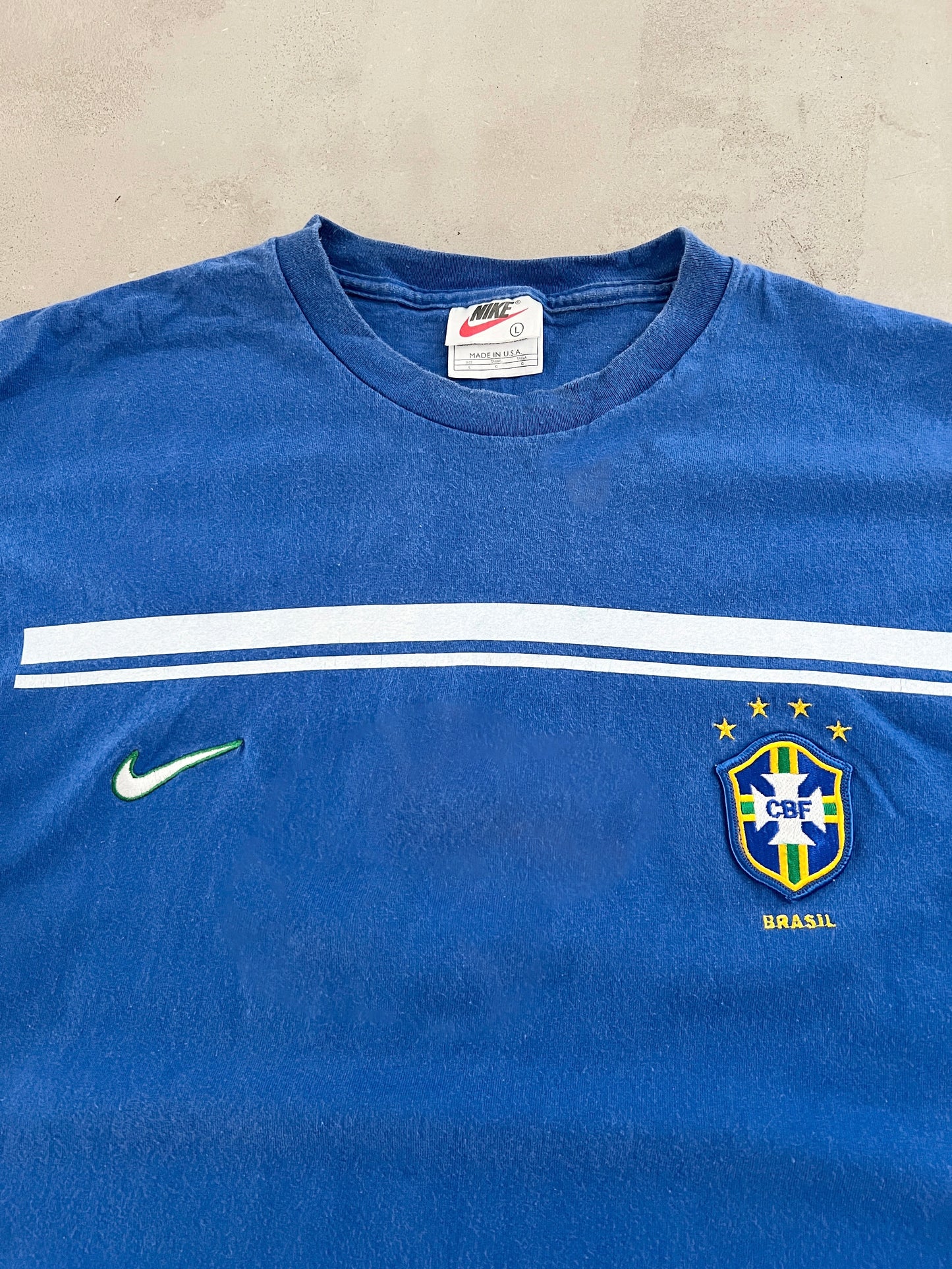 BLUE BRAZIL NIKE TEE - 2000S - XL