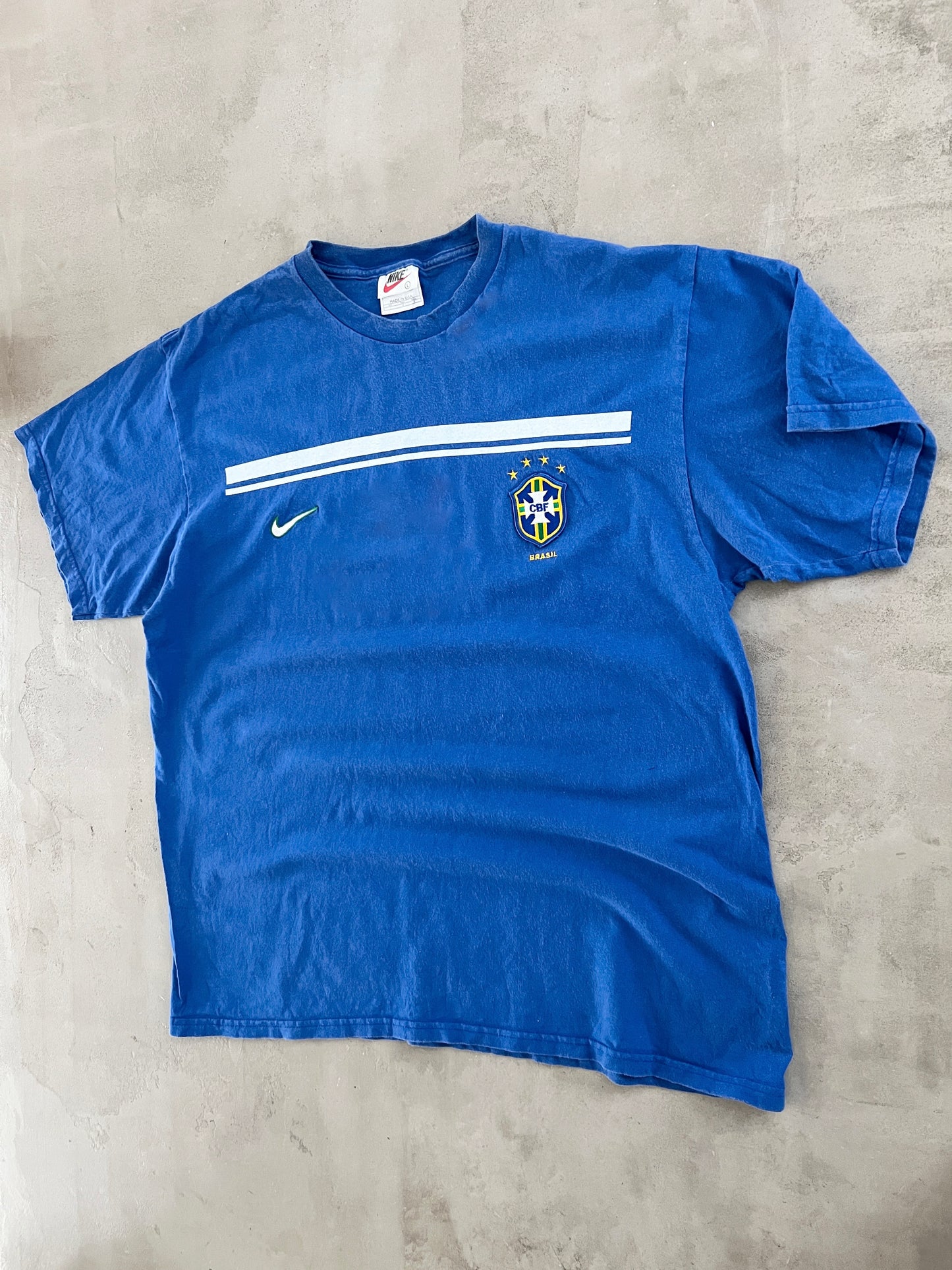BLUE BRAZIL NIKE TEE - 2000S - XL
