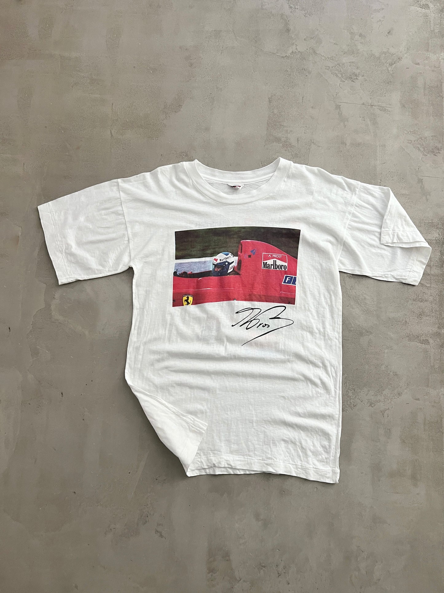 WHITE MARLBORO FERRARI F1 TEE - 1991 - M