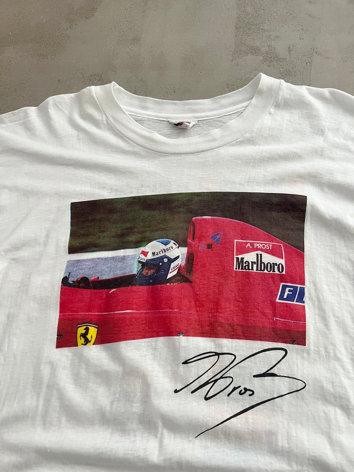 WHITE MARLBORO FERRARI F1 TEE - 1991 - M