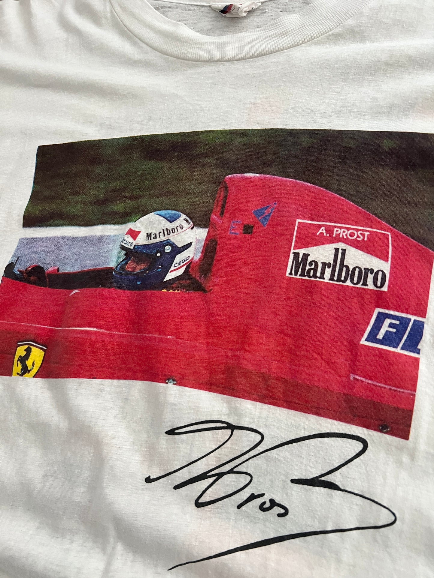 WHITE MARLBORO FERRARI F1 TEE - 1991 - M