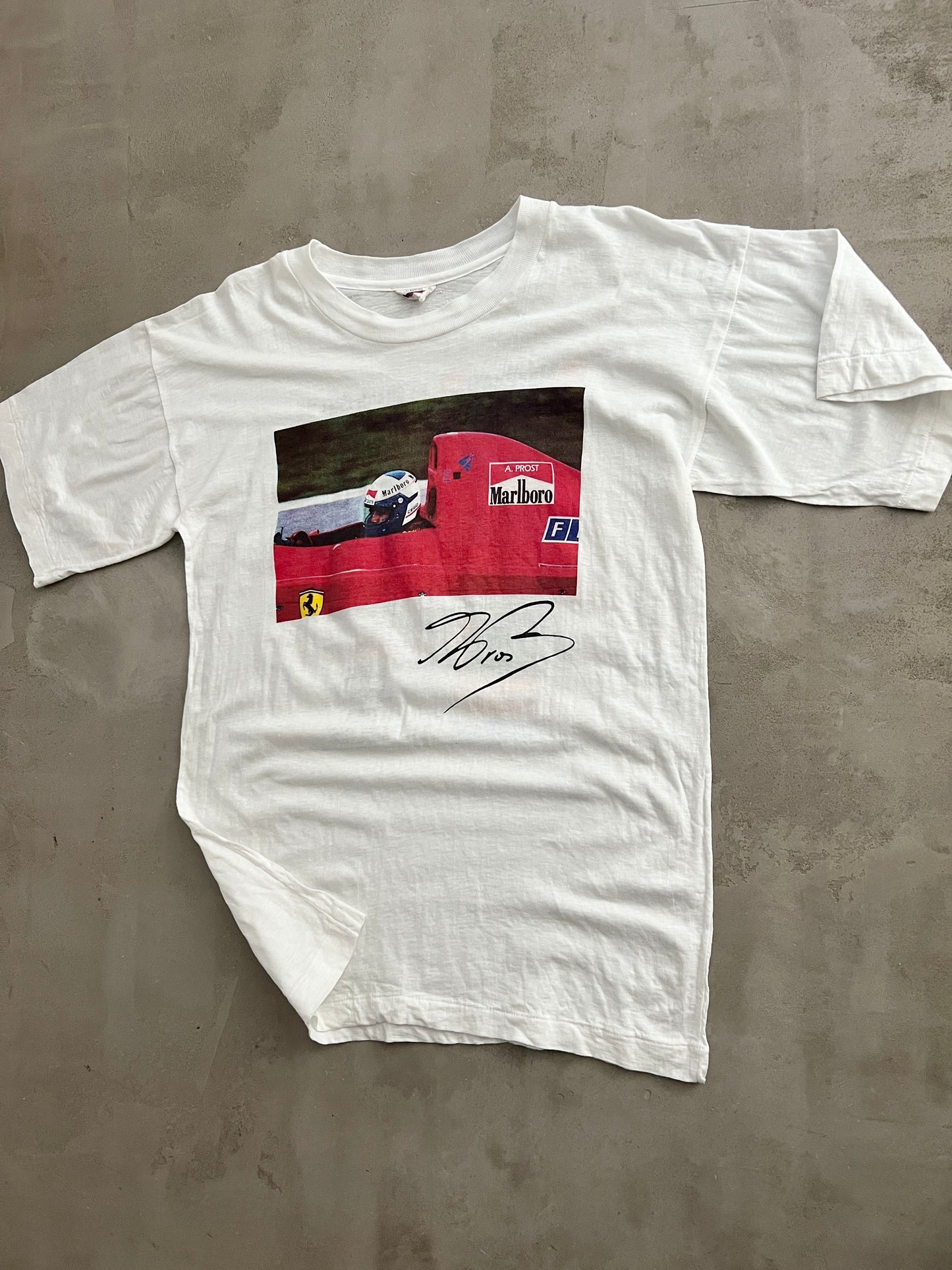 WHITE MARLBORO FERRARI F1 TEE - 1991 - M