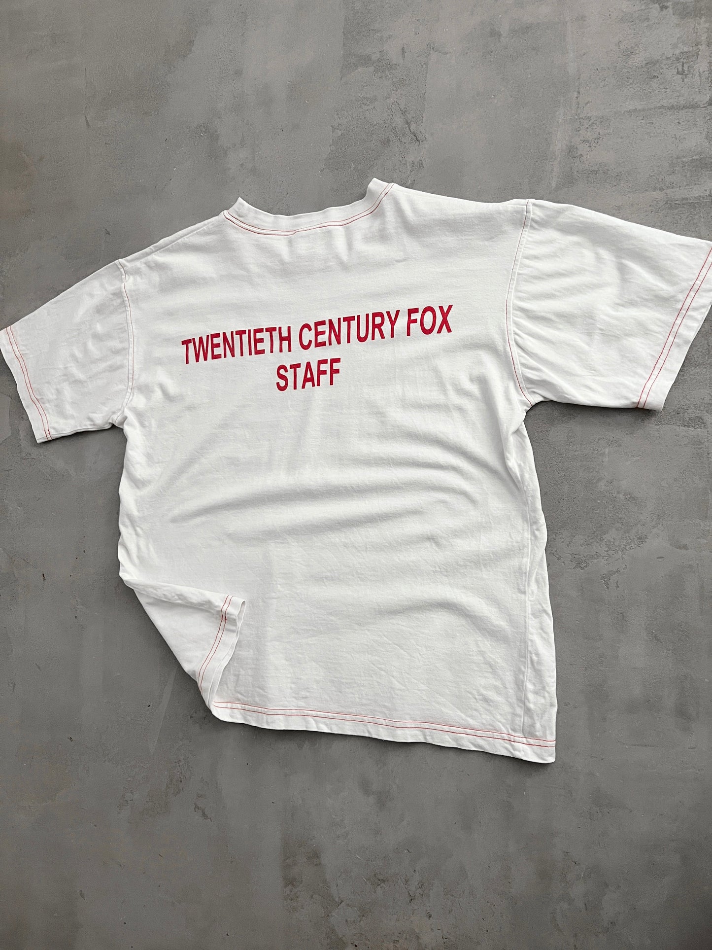 WHITE CENTURY FOX STAFF TEE - 1990S - S/M