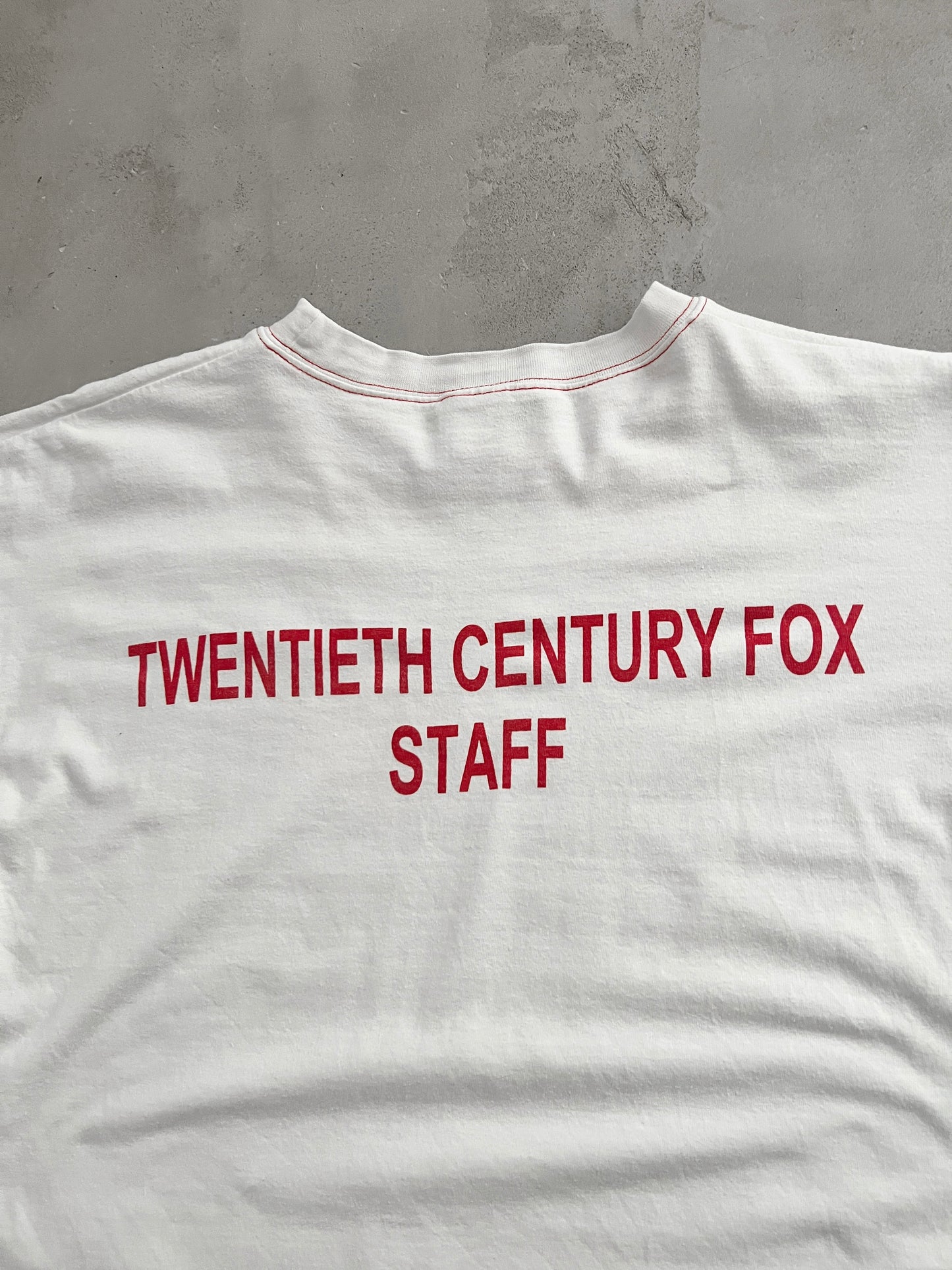 WHITE CENTURY FOX STAFF TEE - 1990S - S/M