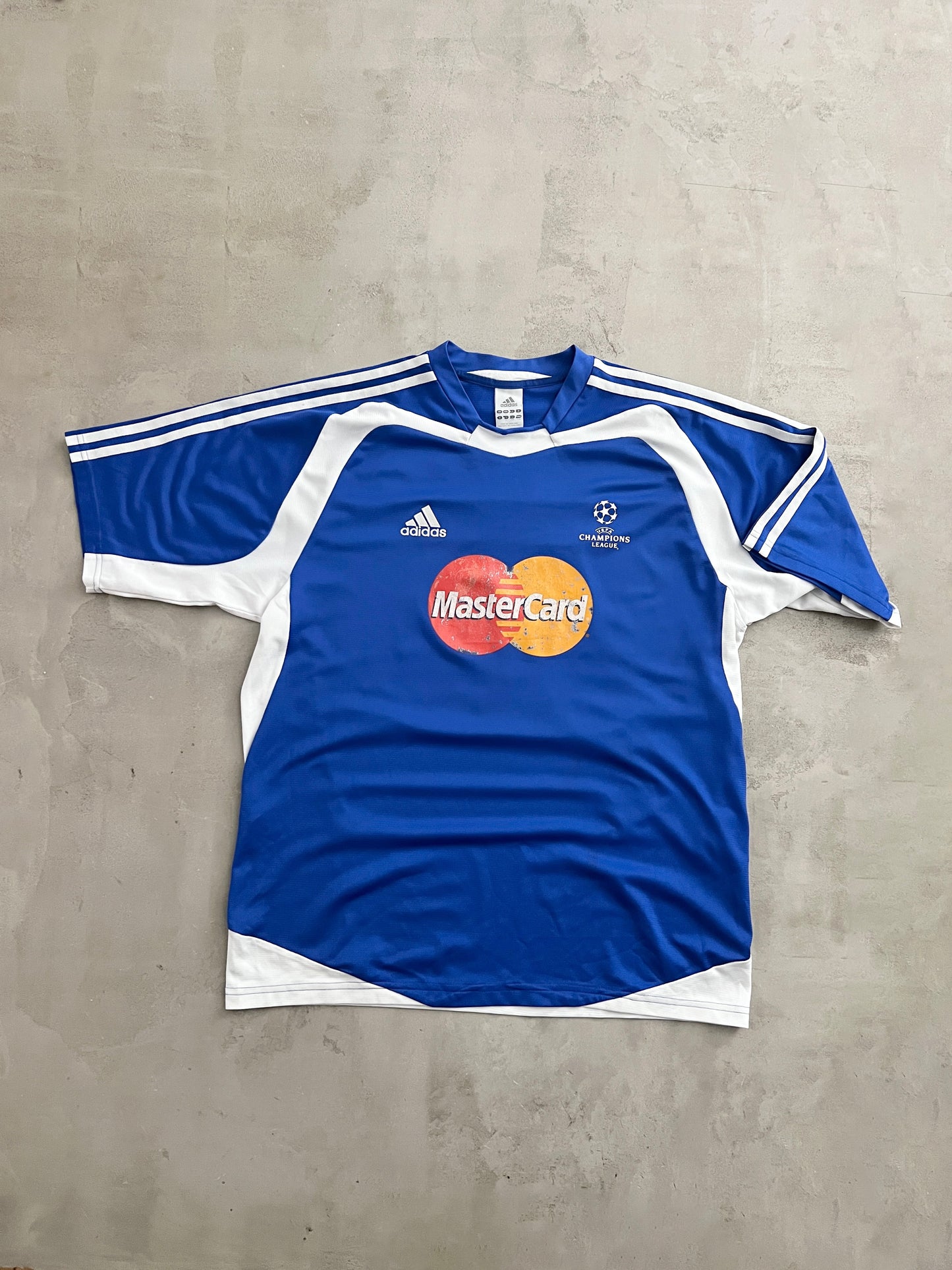 BLUE CHAMPIONS LEAGUE MASTERCARD JERSEY - 2000S - XL/L