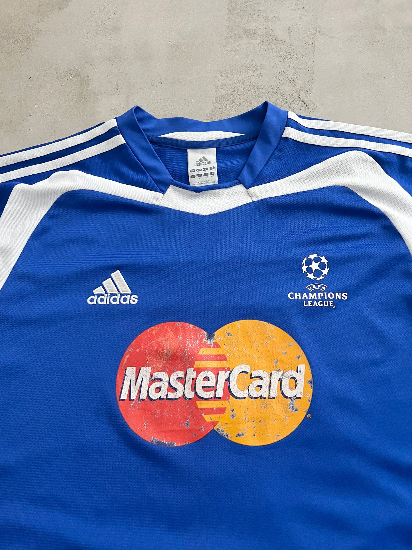 BLUE CHAMPIONS LEAGUE MASTERCARD JERSEY - 2000S - XL/L