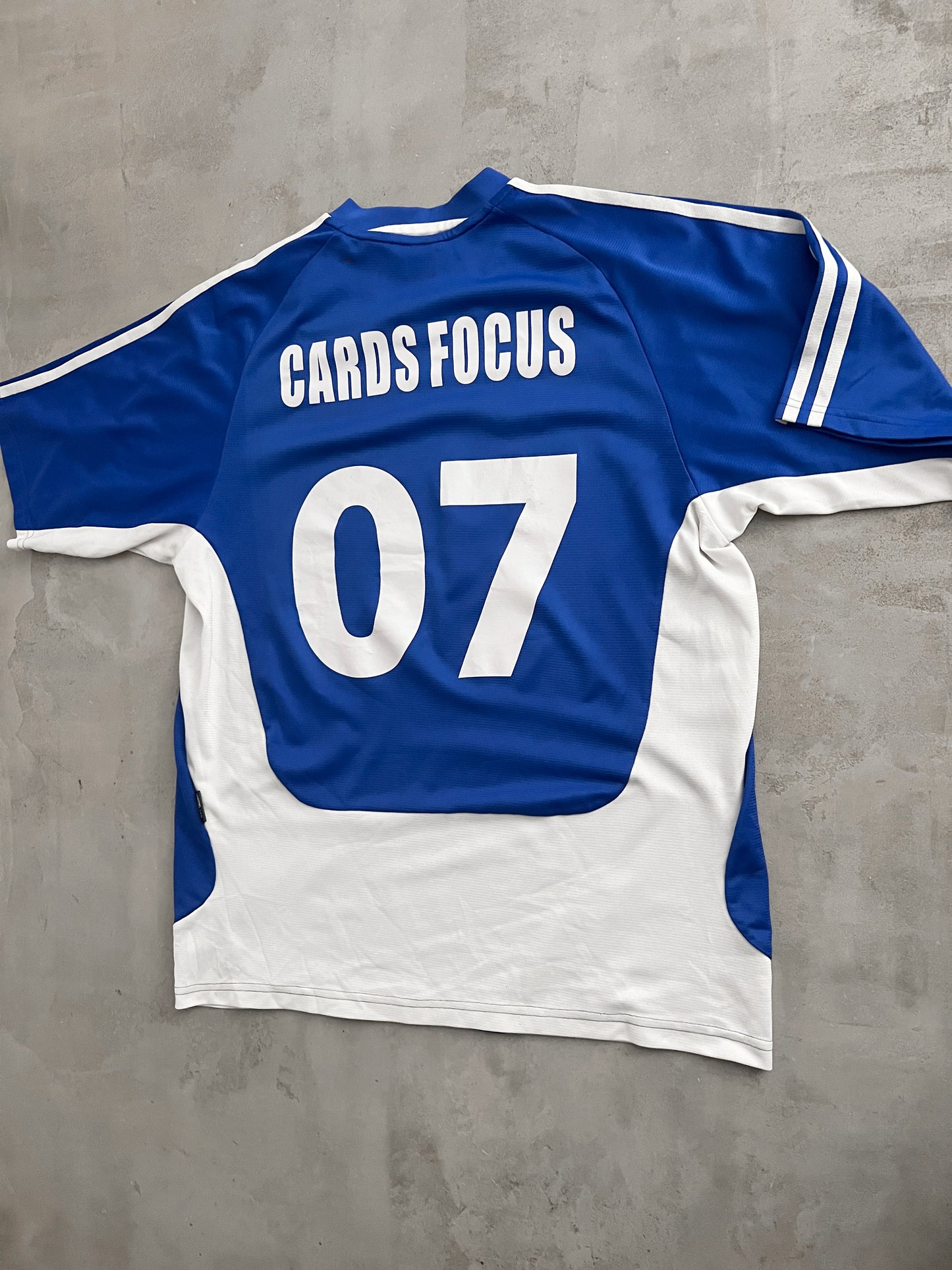 BLUE CHAMPIONS LEAGUE MASTERCARD JERSEY - 2000S - XL/L