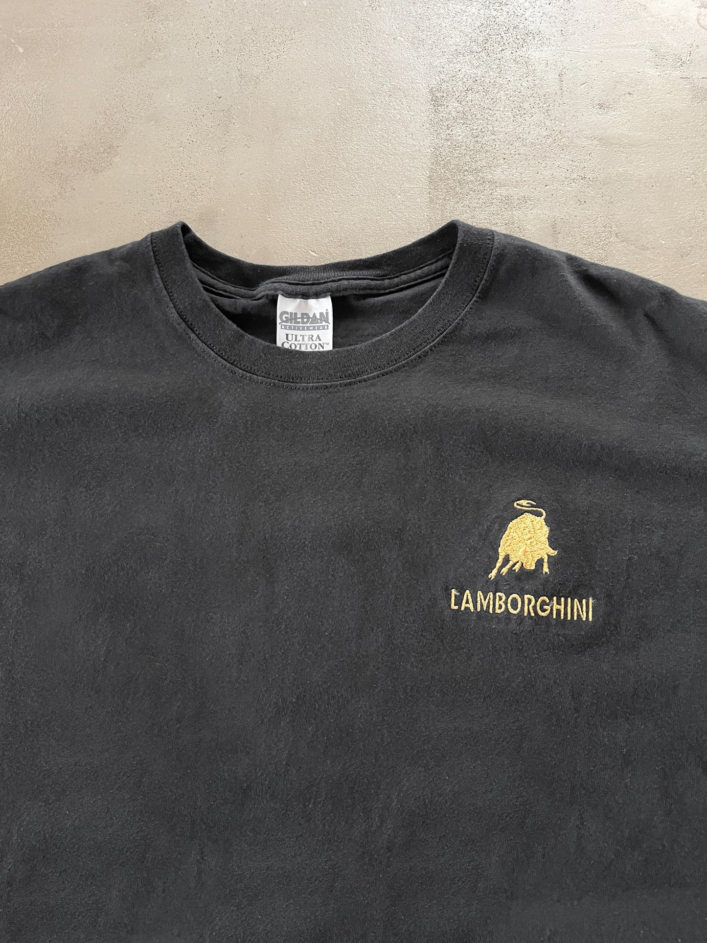 BLACK LAMBORGHINI TEE - 1990S - XL