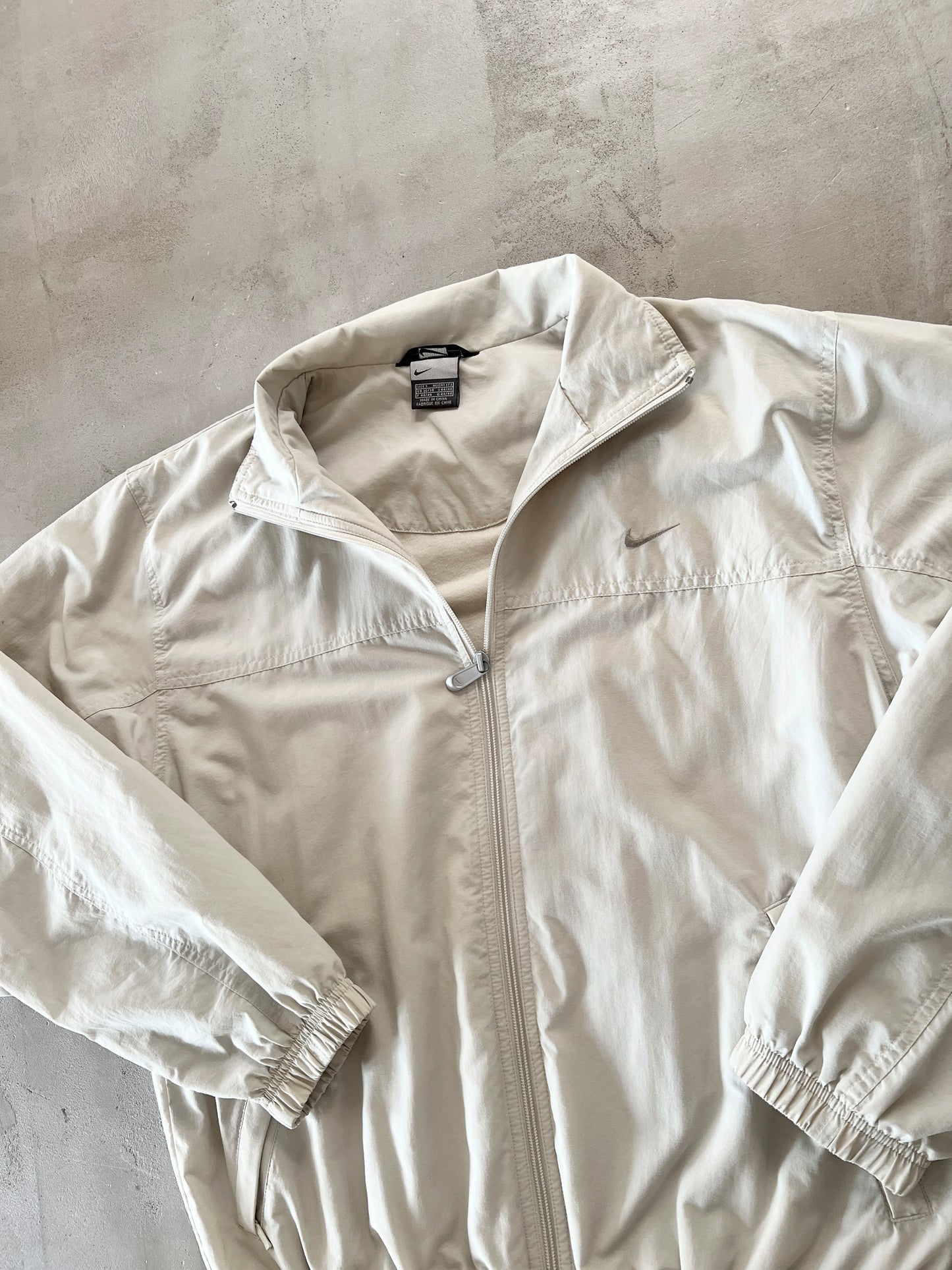 CREME NIKE TRACK JACKET - 2000S - M
