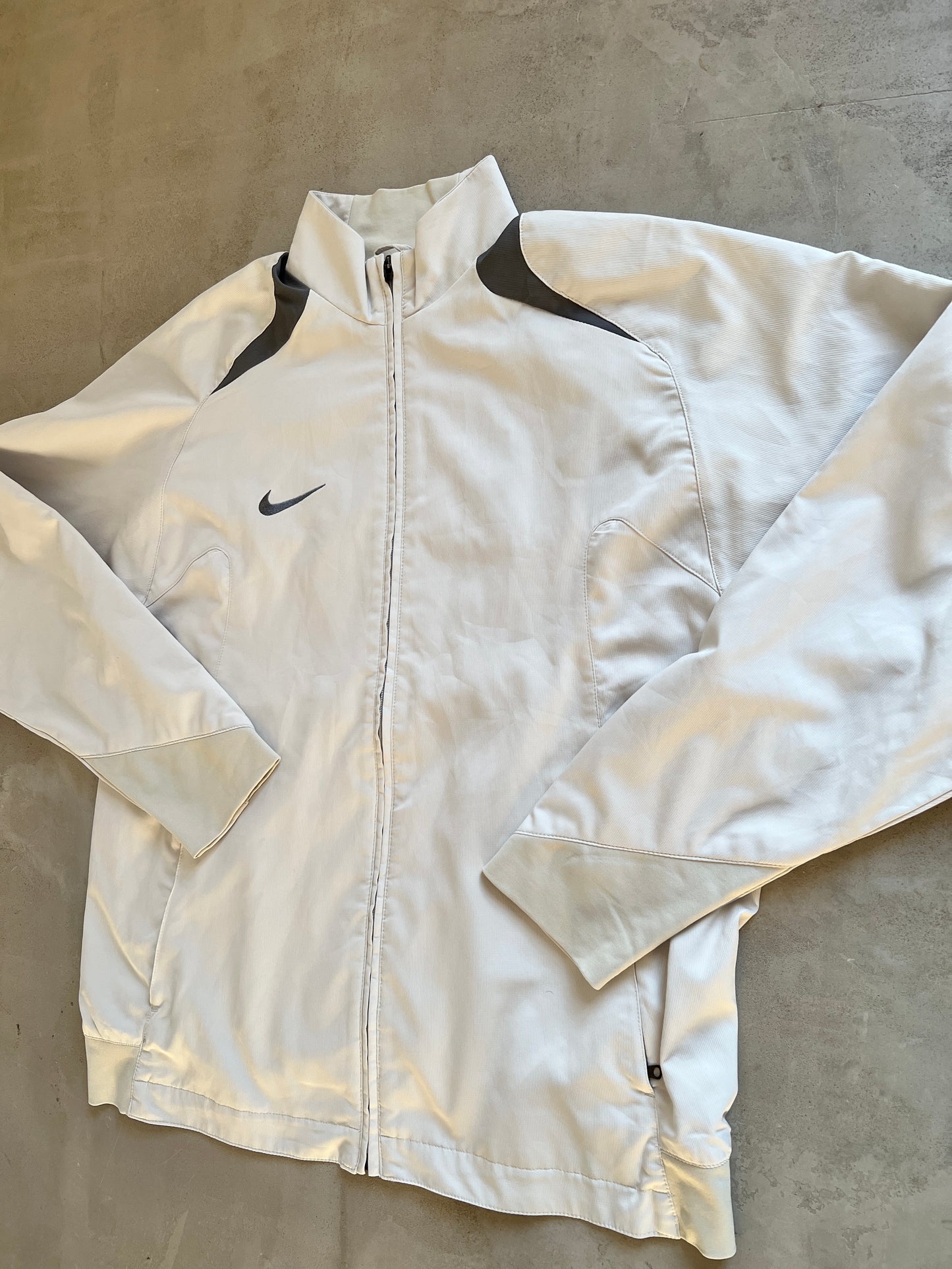 CREME NIKE TRACK JACKET - 2000S - XL/L
