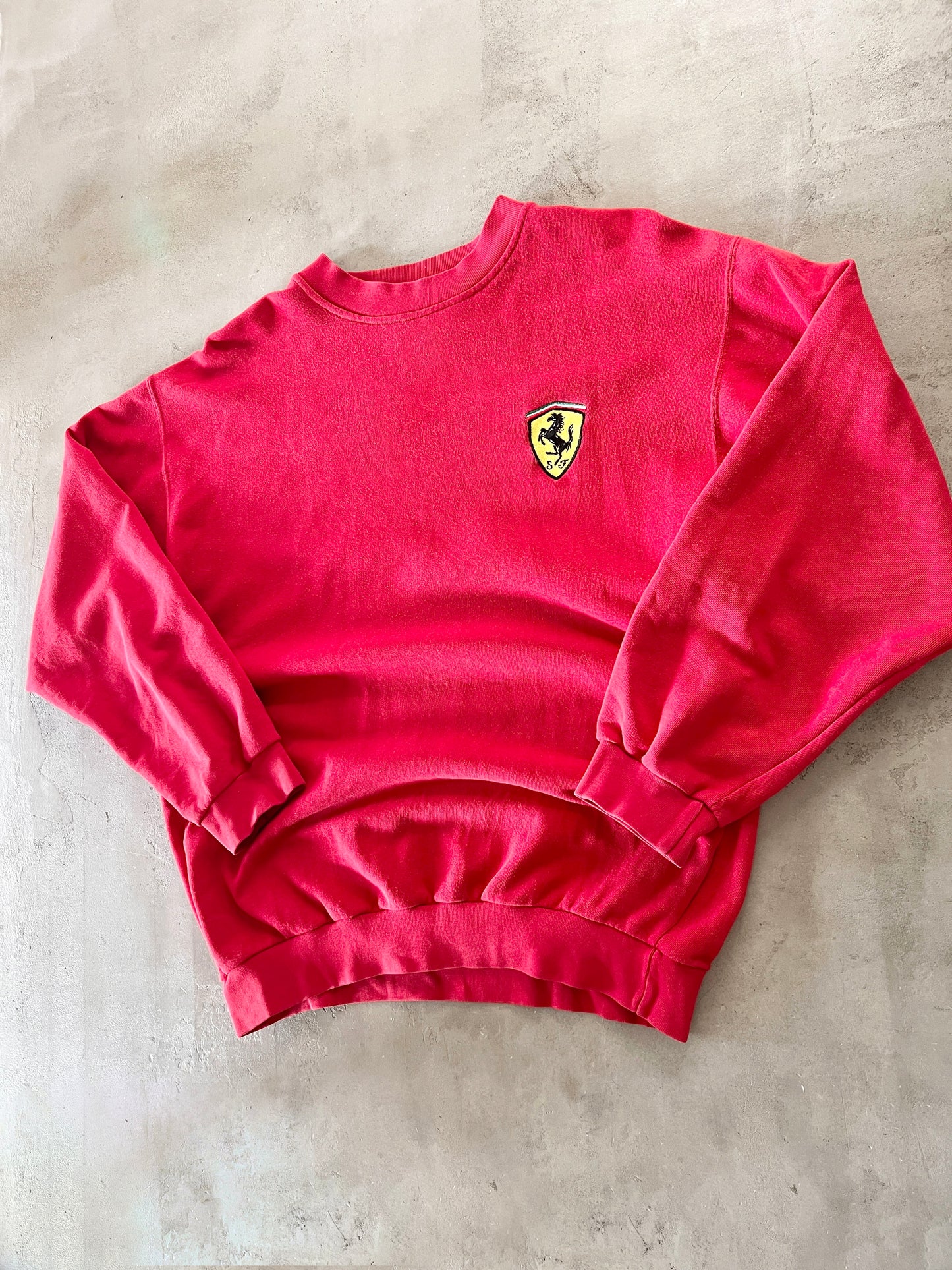 RED FERRARI SWEATER - 1990S - L