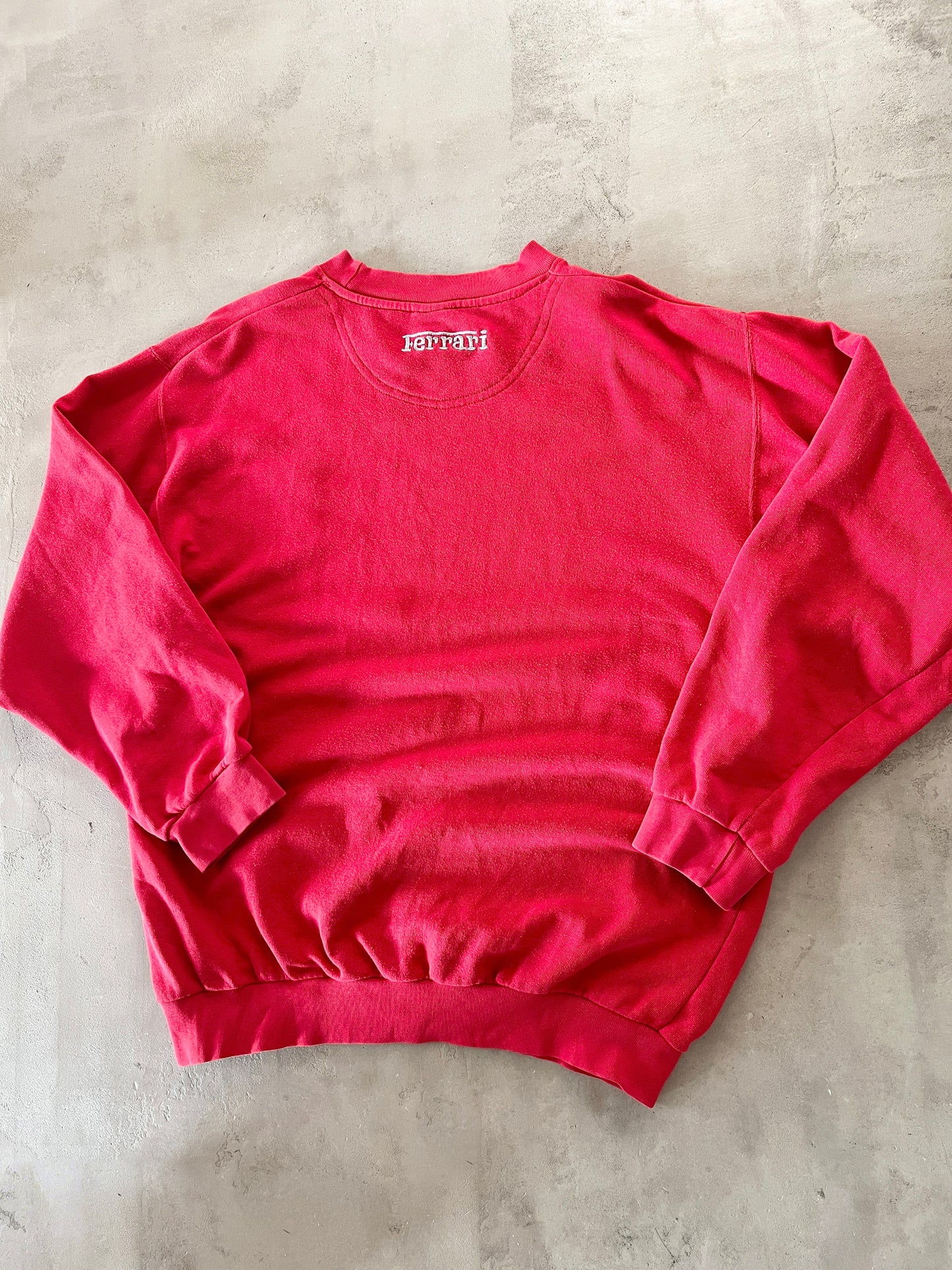 RED FERRARI SWEATER - 1990S - L