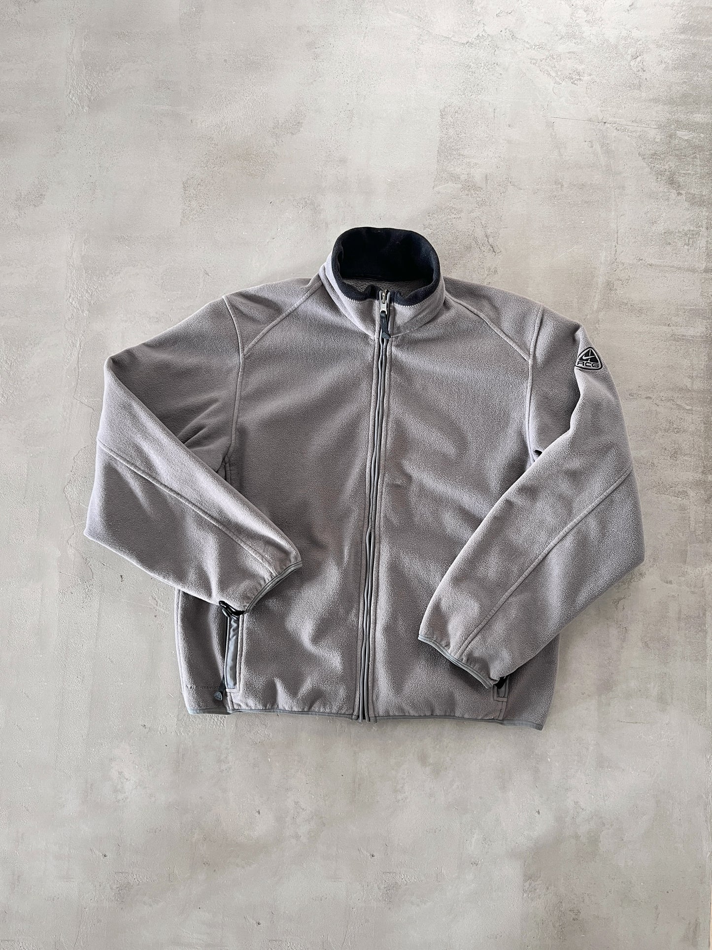 BEIGE NIKE ACG FLEECE JACKET - 2000S - M