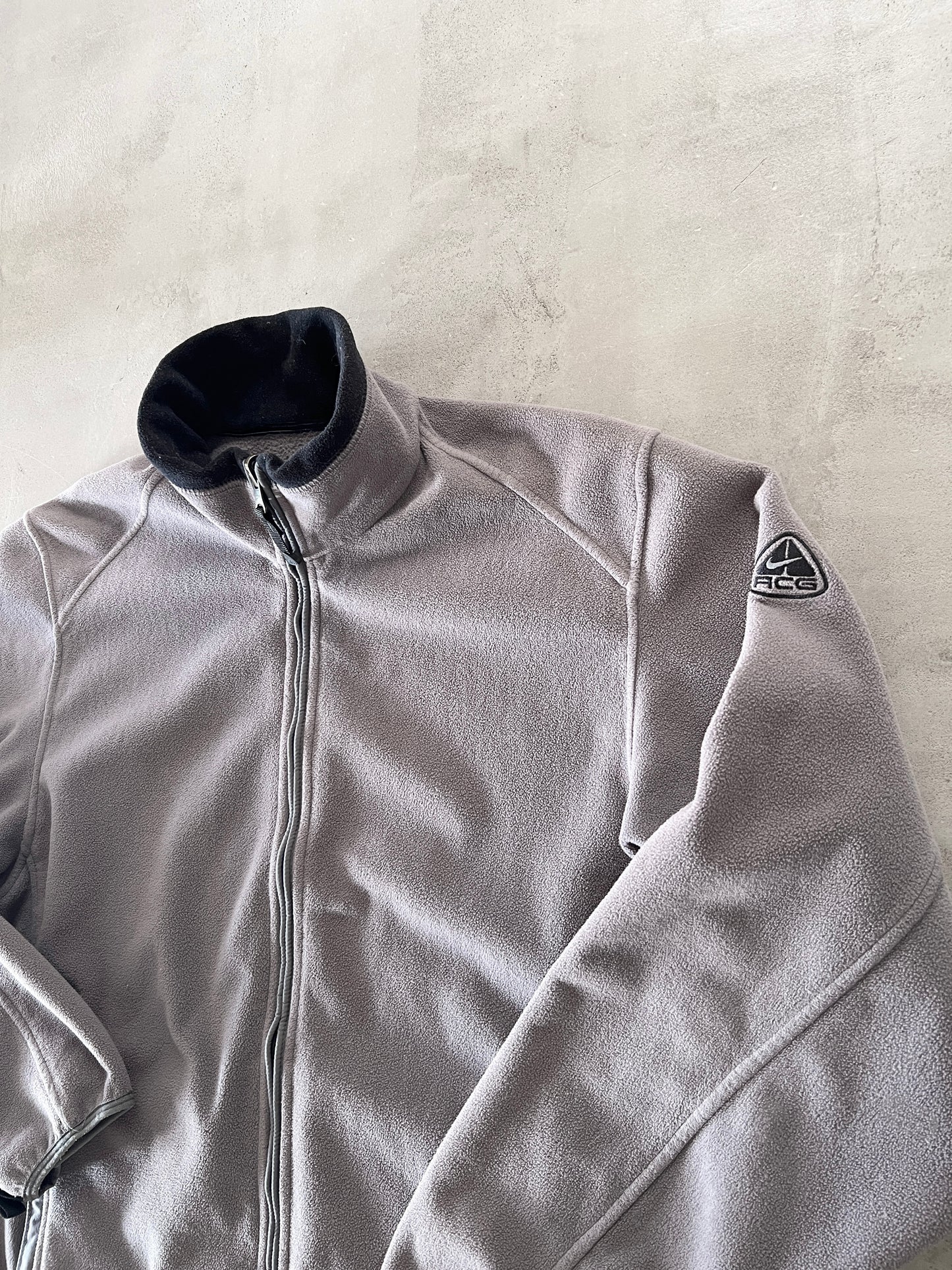 BEIGE NIKE ACG FLEECE JACKET - 2000S - M