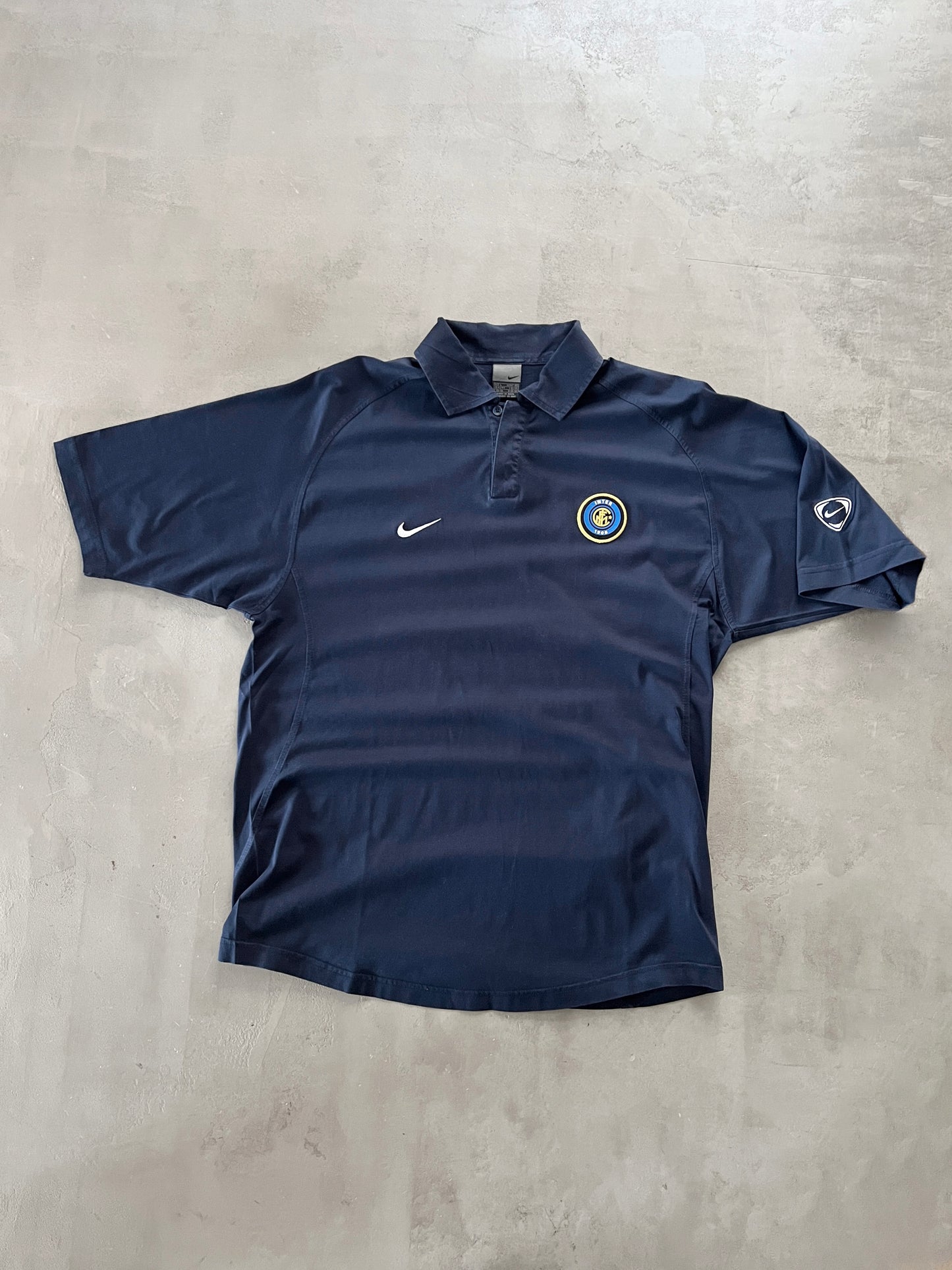 NAVY INTER MILAN NIKE POLO - 2000S - XL/L