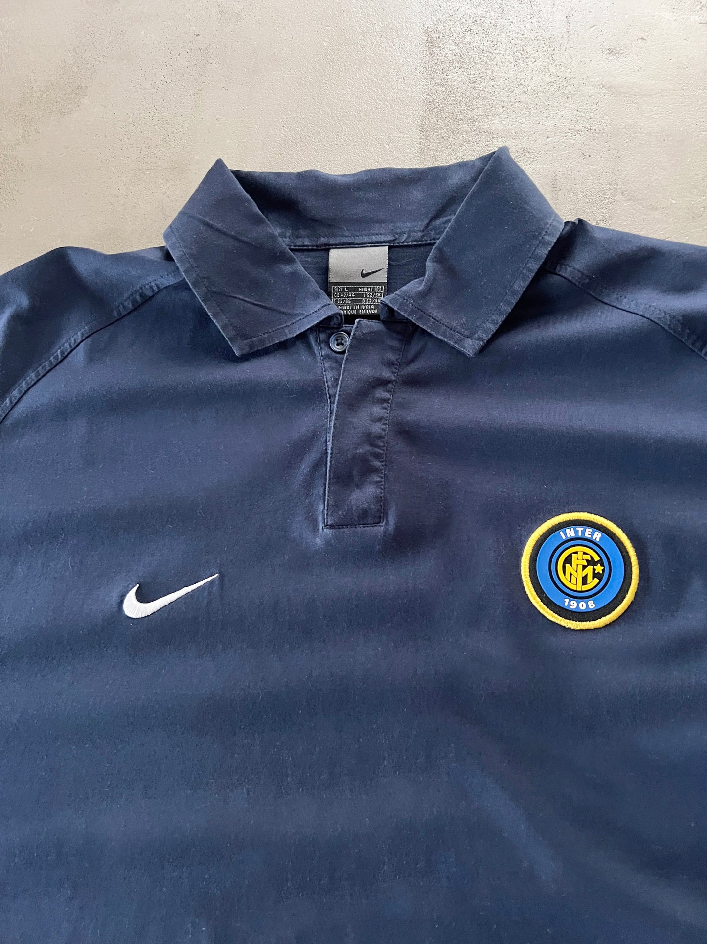 NAVY INTER MILAN NIKE POLO - 2000S - XL/L