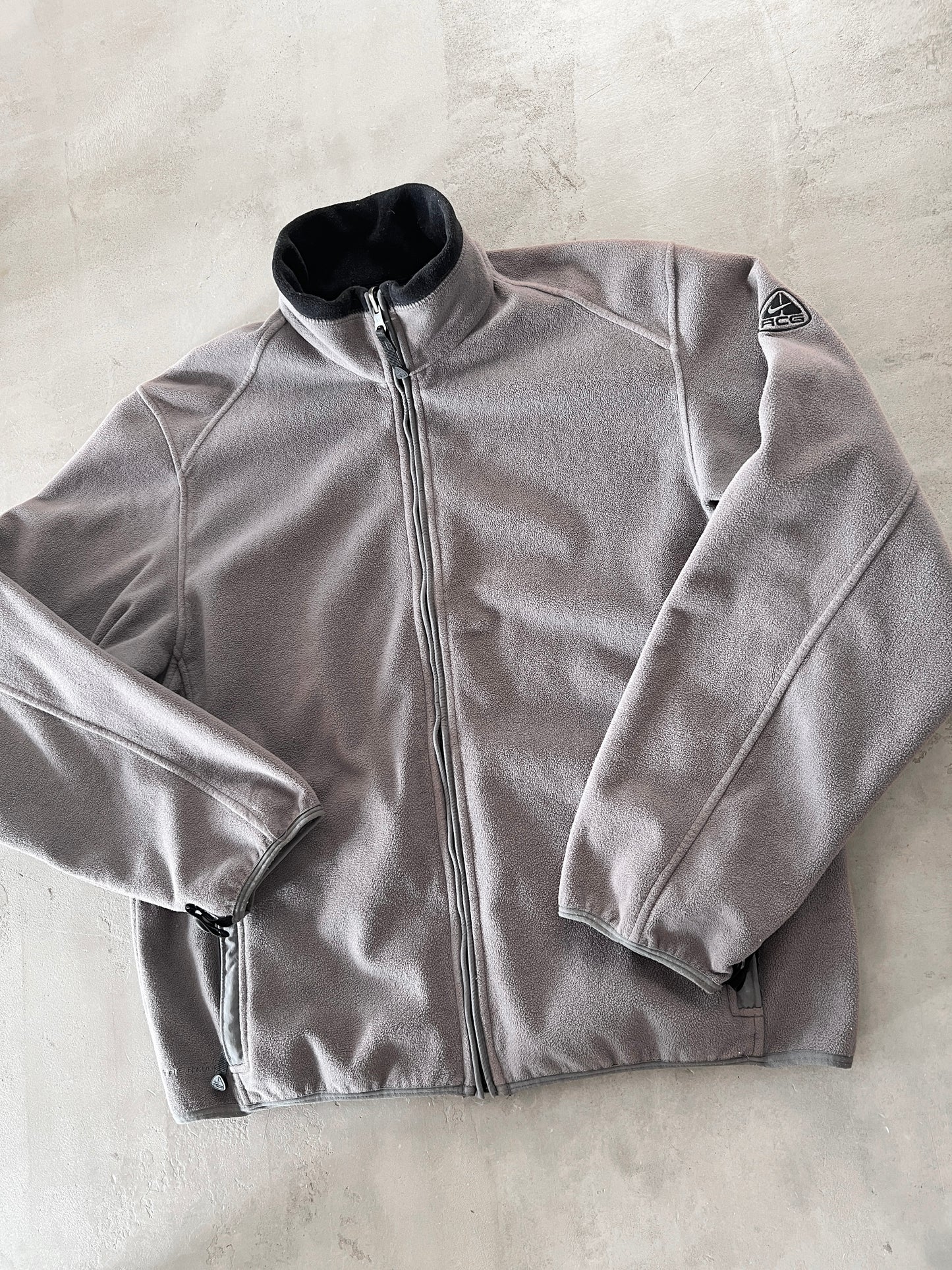BEIGE NIKE ACG FLEECE JACKET - 2000S - M