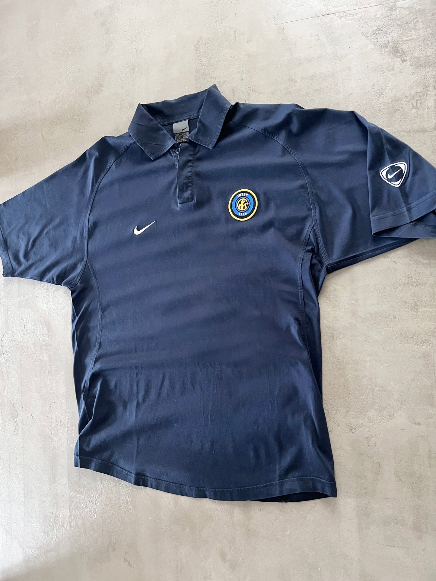 NAVY INTER MILAN NIKE POLO - 2000S - XL/L