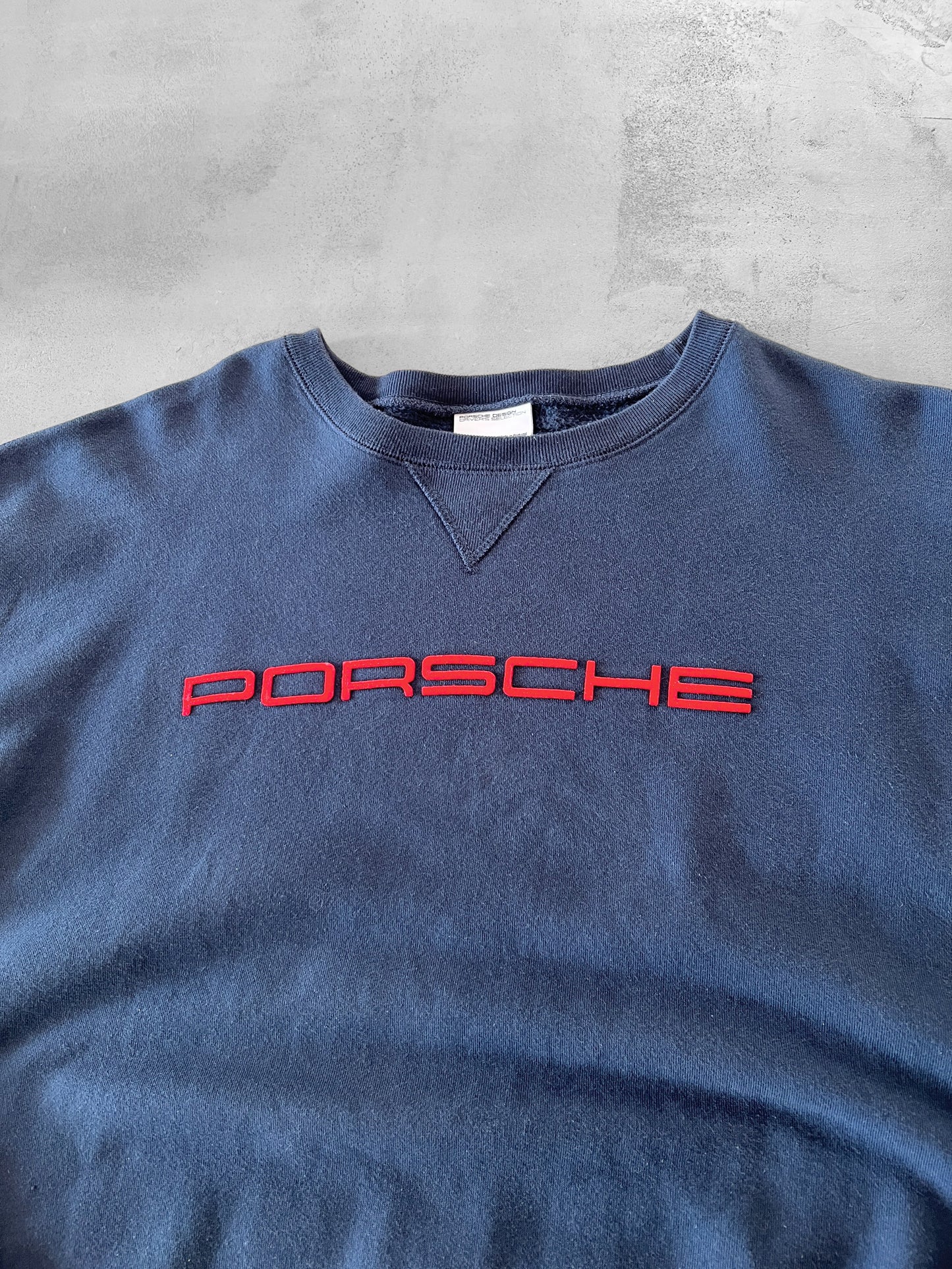 NAVY PORSCHE SWEATER - 2000S - L/XL