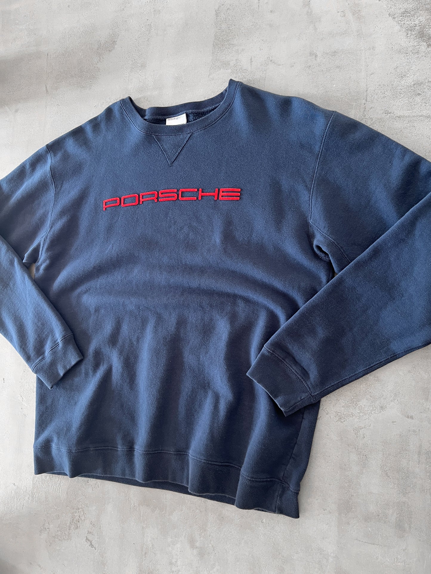 NAVY PORSCHE SWEATER - 2000S - L/XL