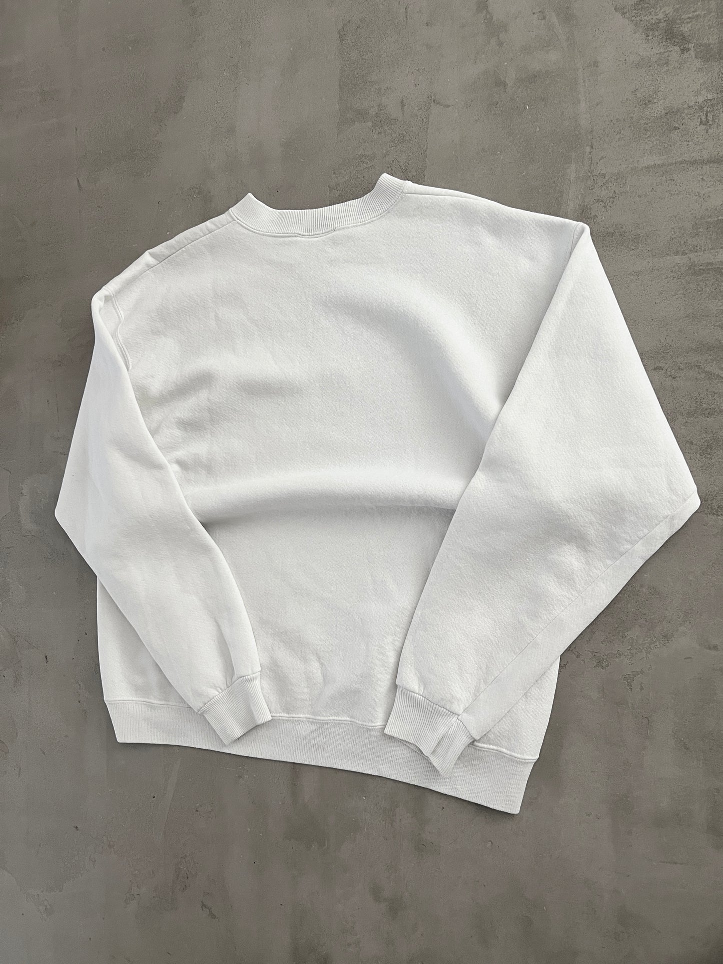 WHITE USPS SWEATER - 1990S - L/M