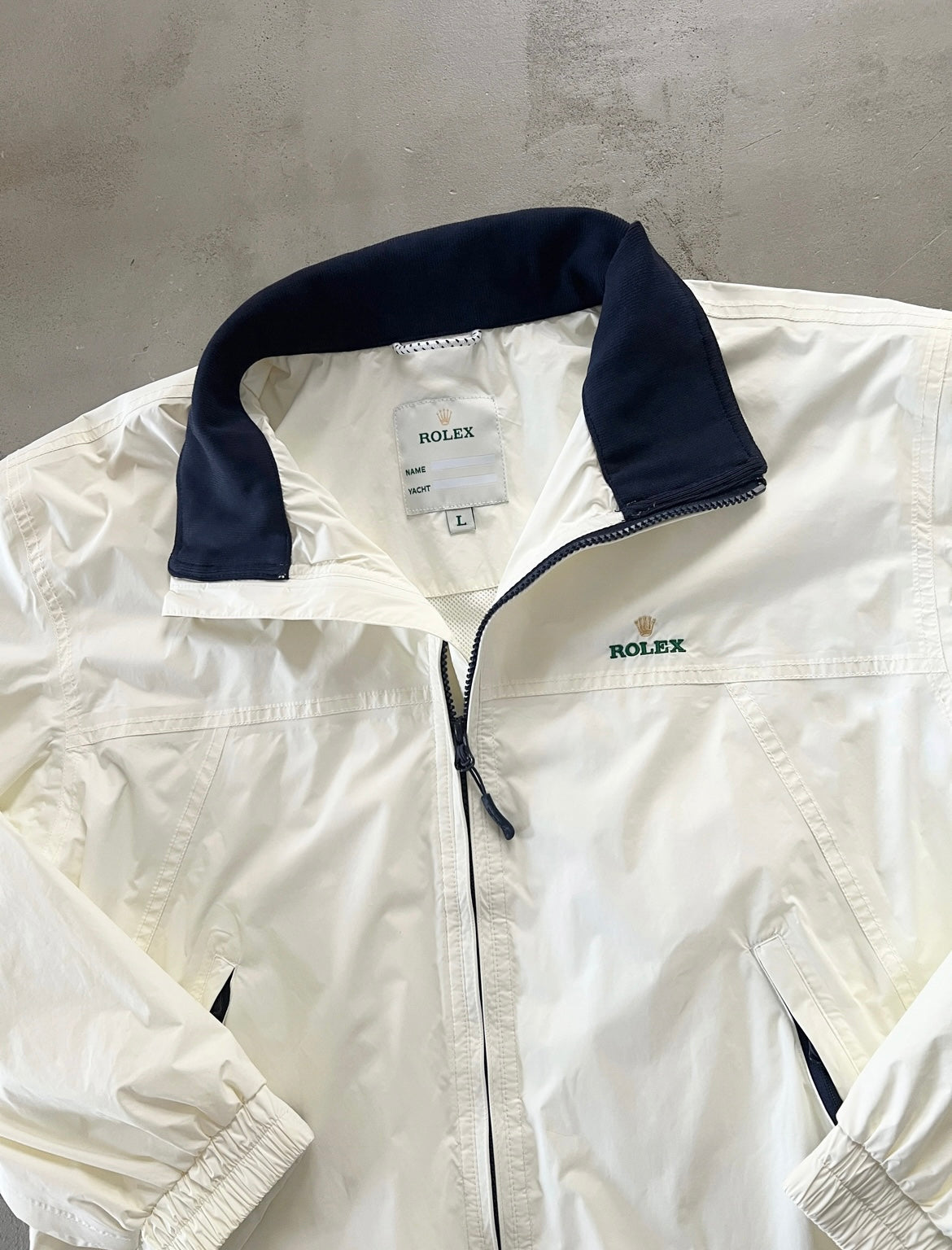 CREME ROLEX YACHT JACKET - 2000S - L